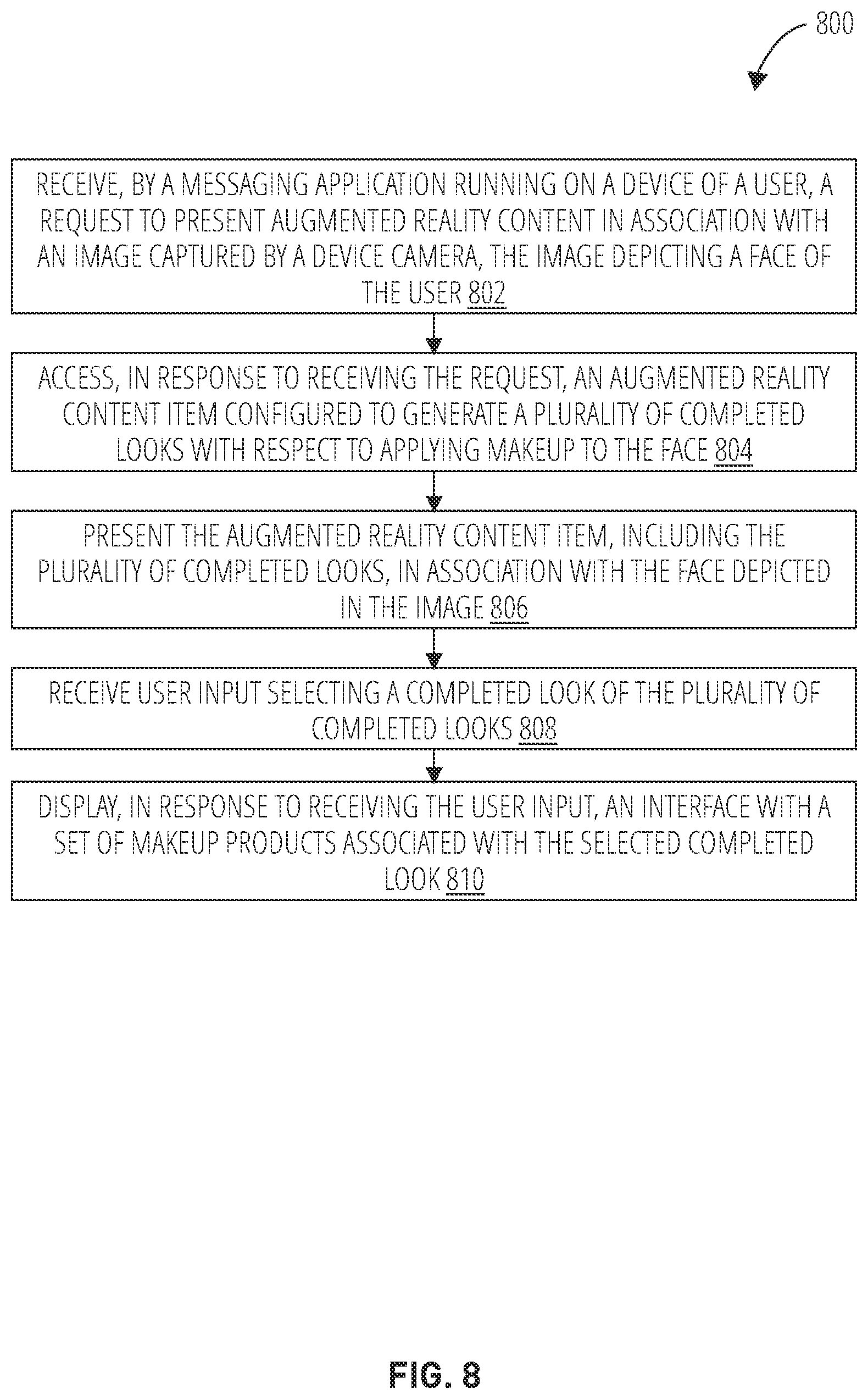 Patent US12361475 Figure 9 – Method, device, and non-transitory computer-readable storage medium for providing augmented reality-based makeup product sets in a messaging system