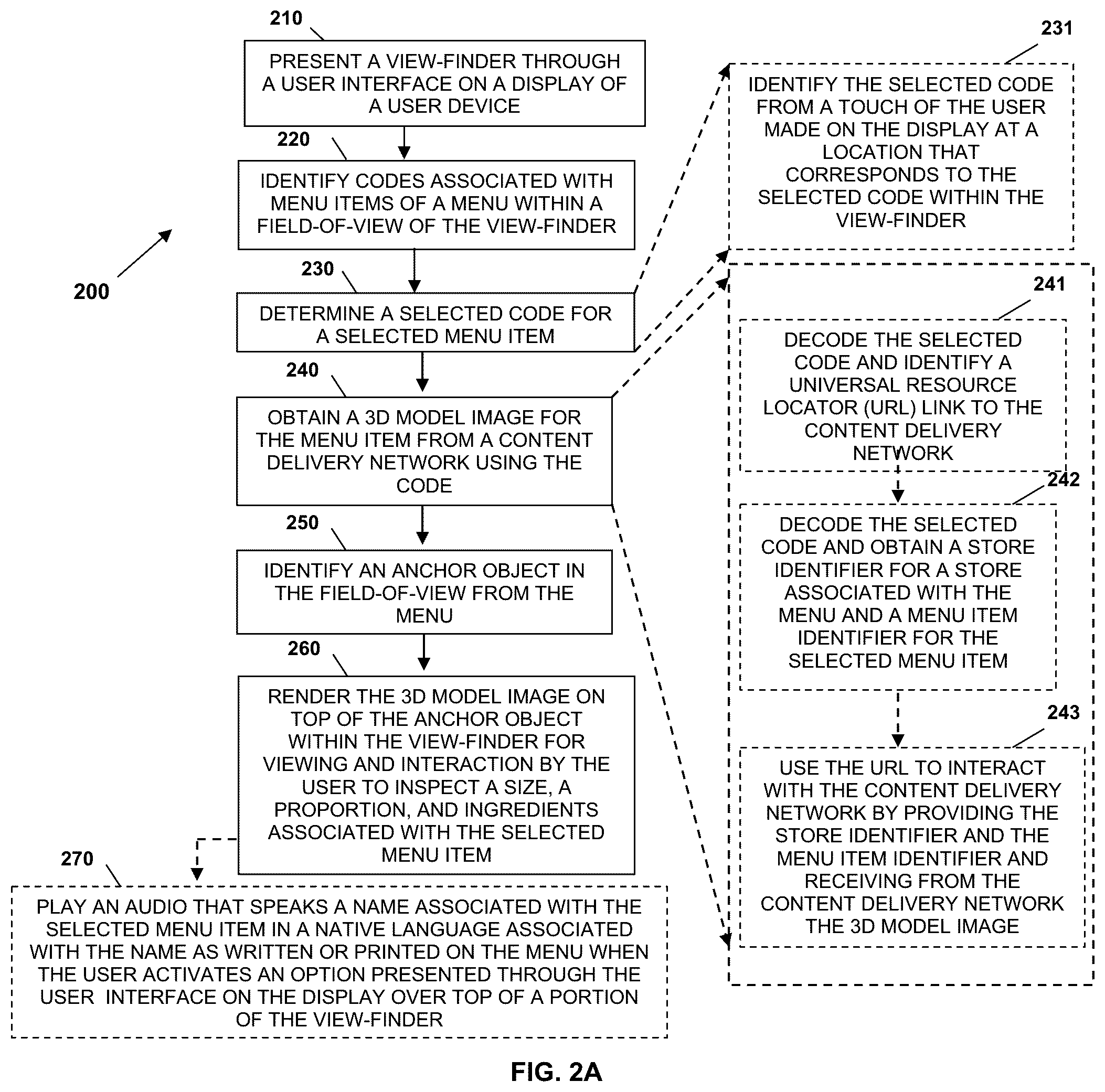 Patent US12361476 Figure 6 – Augmented reality order assistance