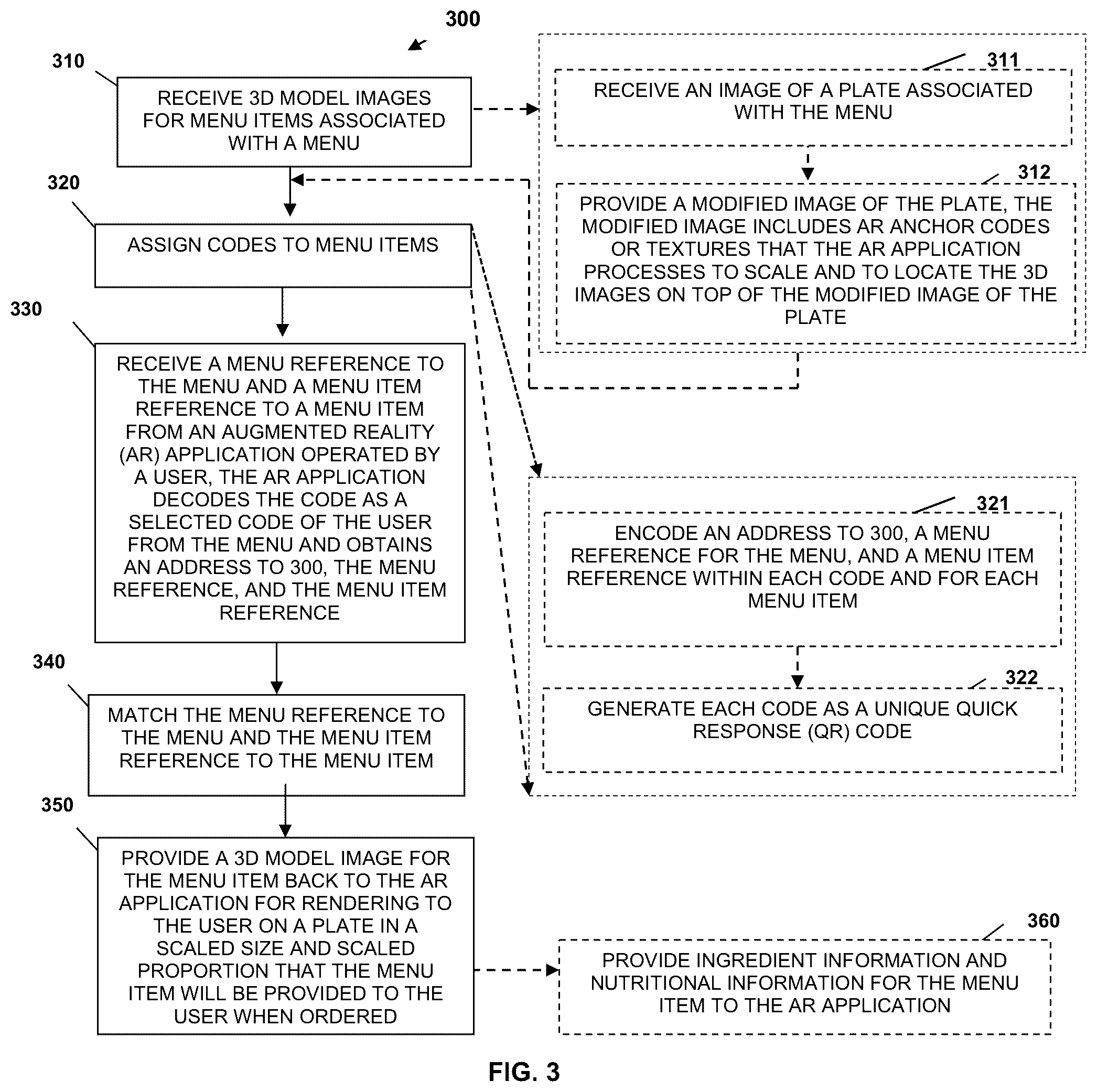 Patent US12361476 Figure 9 – Augmented reality order assistance