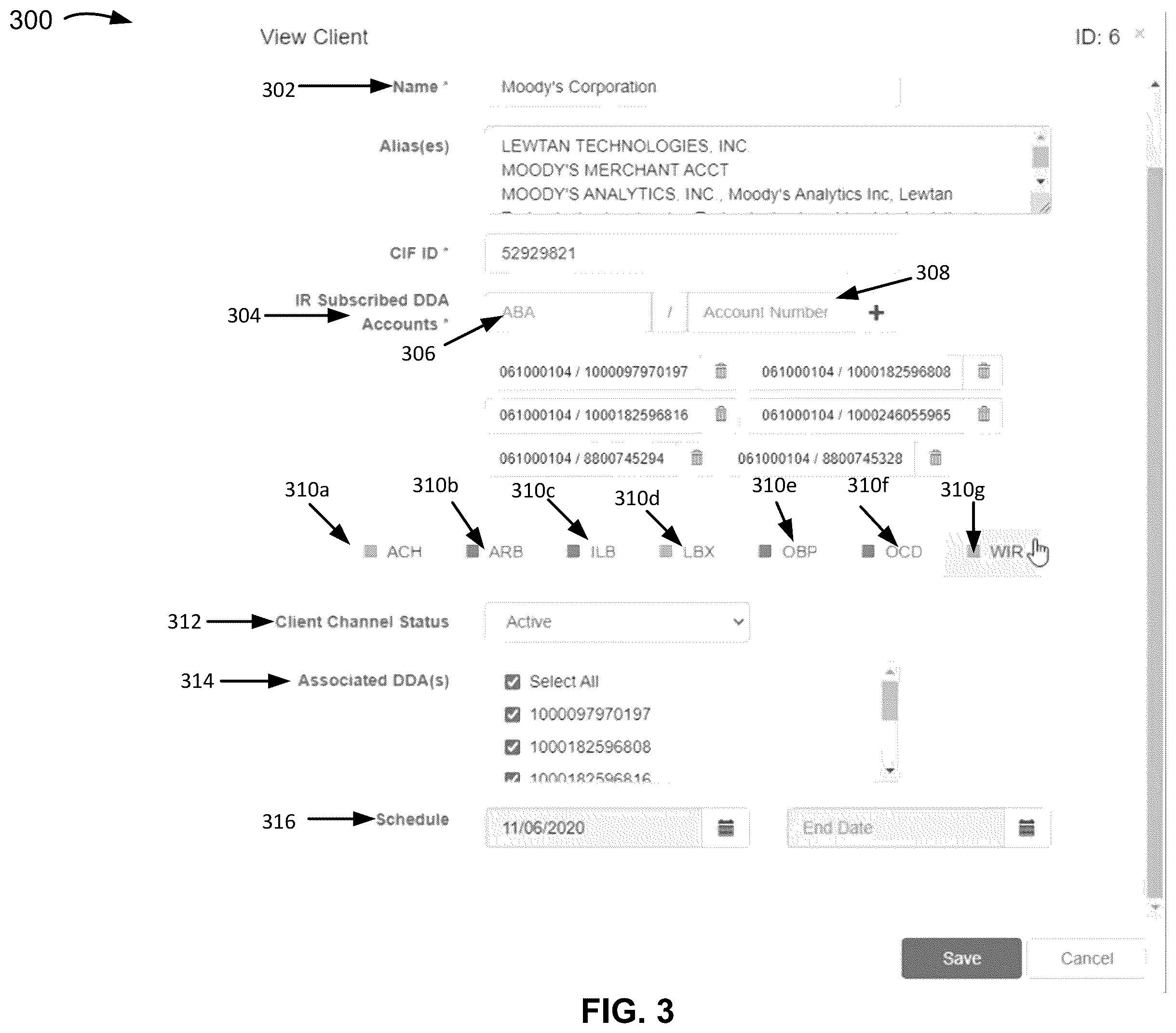 Patent US12361481 Figure 3 – Transaction analysis for multiple entities