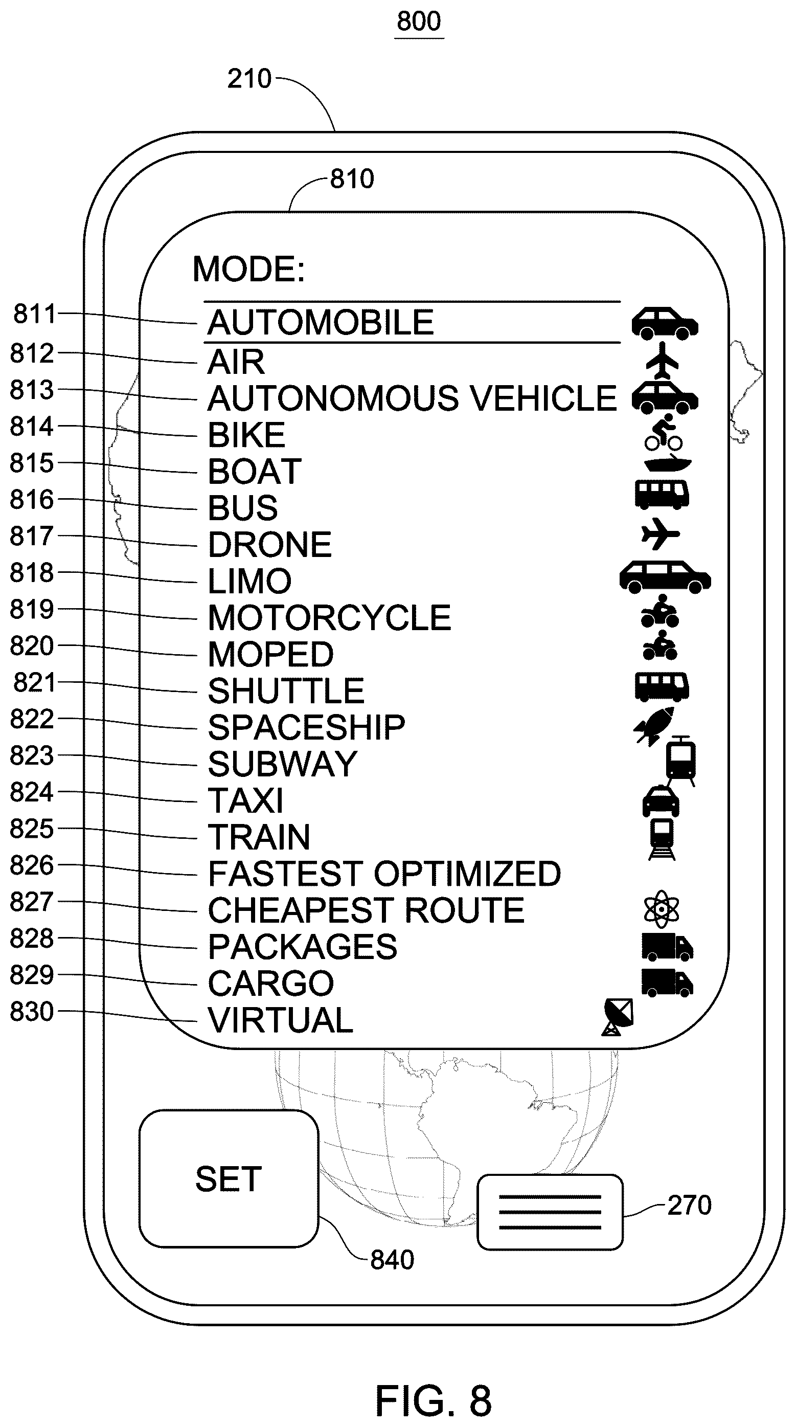 Patent US12361486 Figure 8 – Toll and congestion community objects with price-time priority queues for transformed toll and congestion capacity units