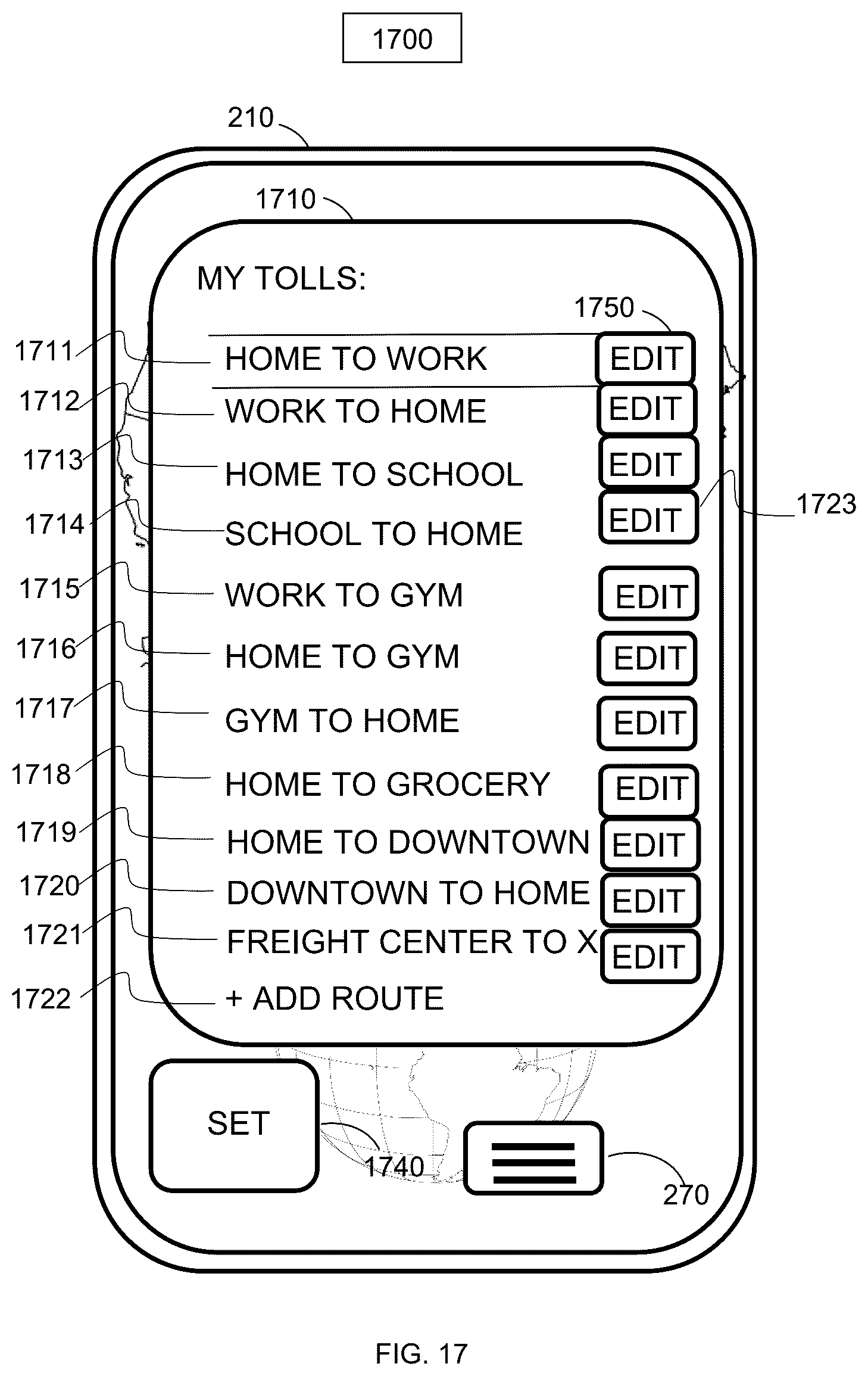 Patent US12361486 Figure 17 – Toll and congestion community objects with price-time priority queues for transformed toll and congestion capacity units