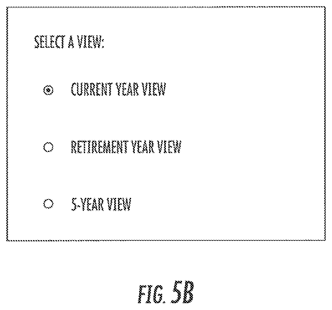 Patent US12361493 Figure 7 – Computer system and user interface for retirement planning