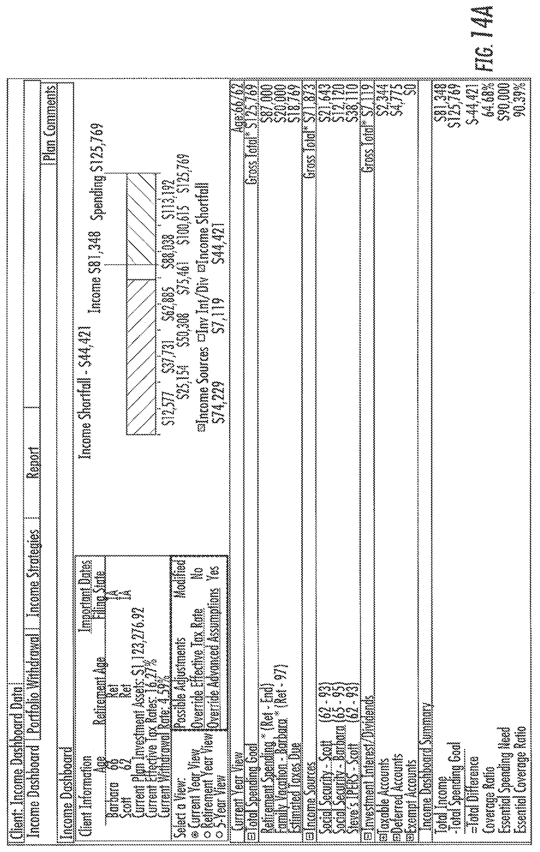 Patent US12361493 Figure 20 – Computer system and user interface for retirement planning