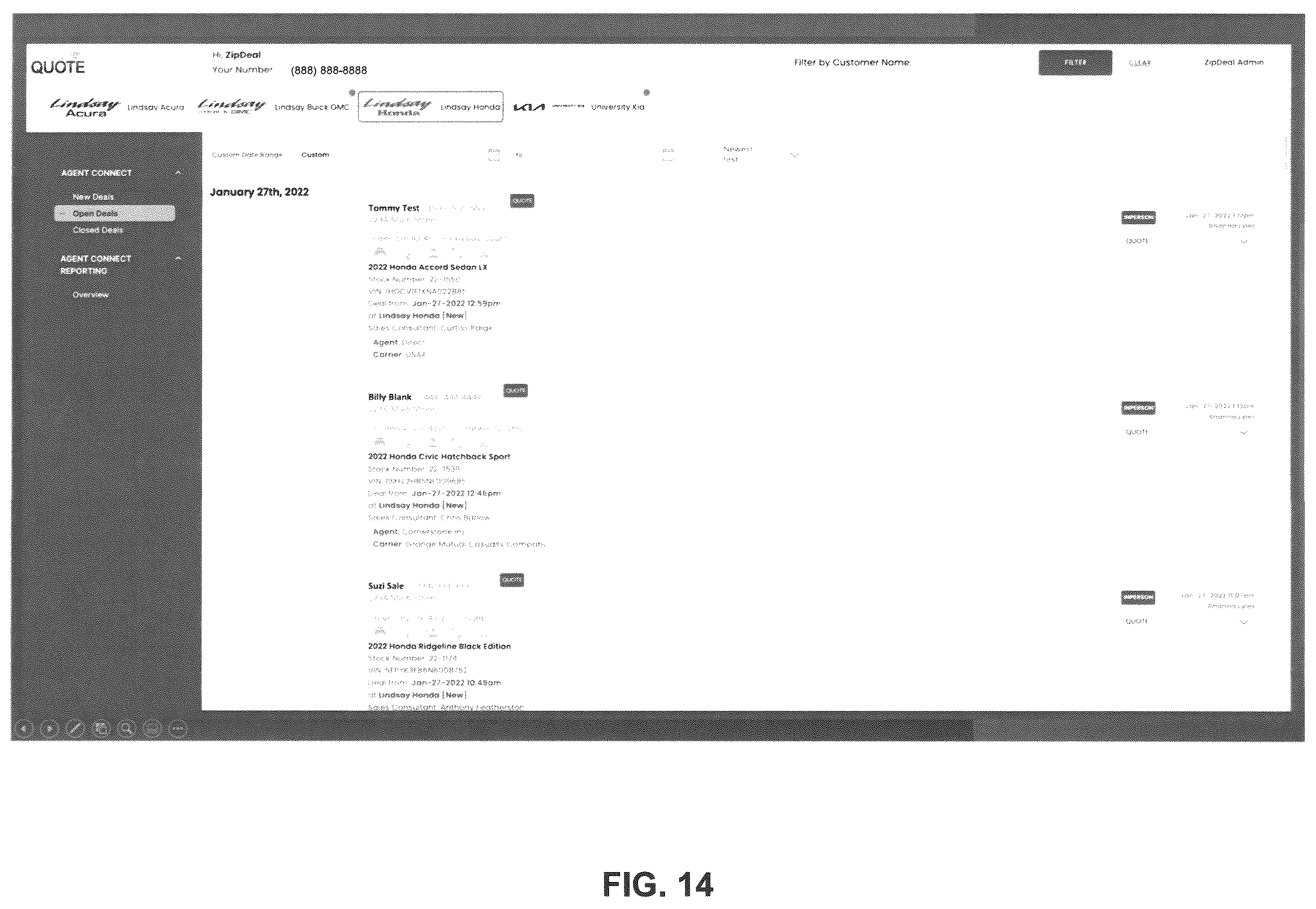 Patent US12361498 Figure 14 – Systems and methods for vehicle purchase management