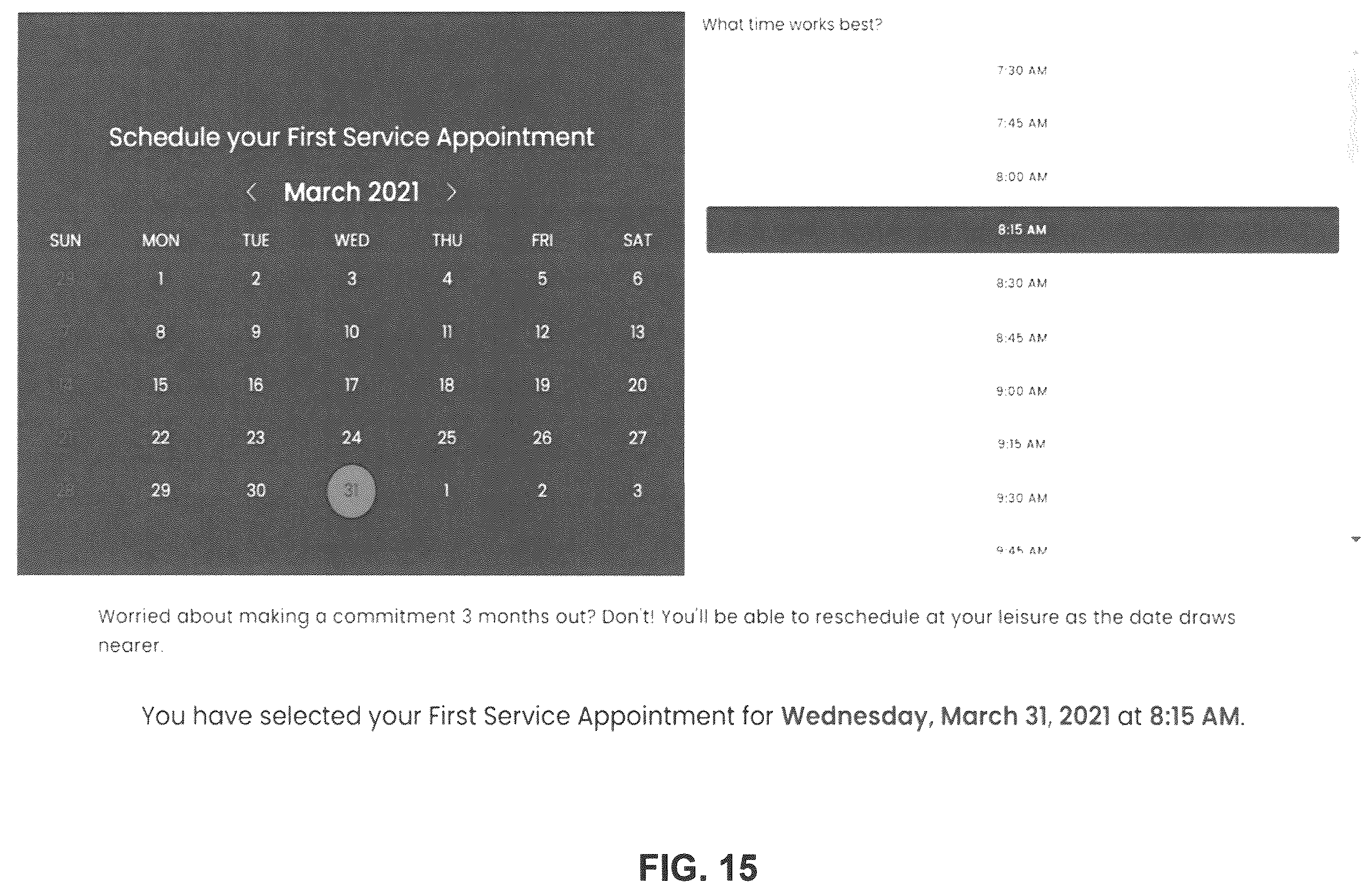 Patent US12361498 Figure 15 – Systems and methods for vehicle purchase management