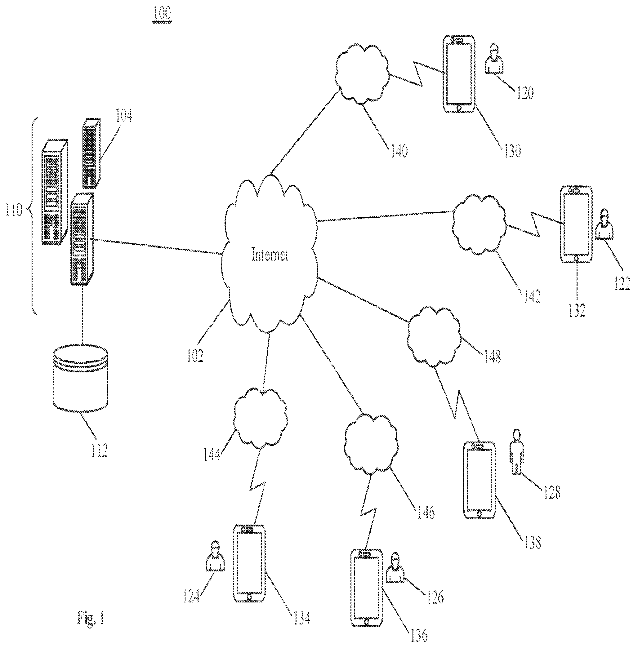 Patent US12361502 Figure 1 – Shared video presentation with configurable independent communication channels and data