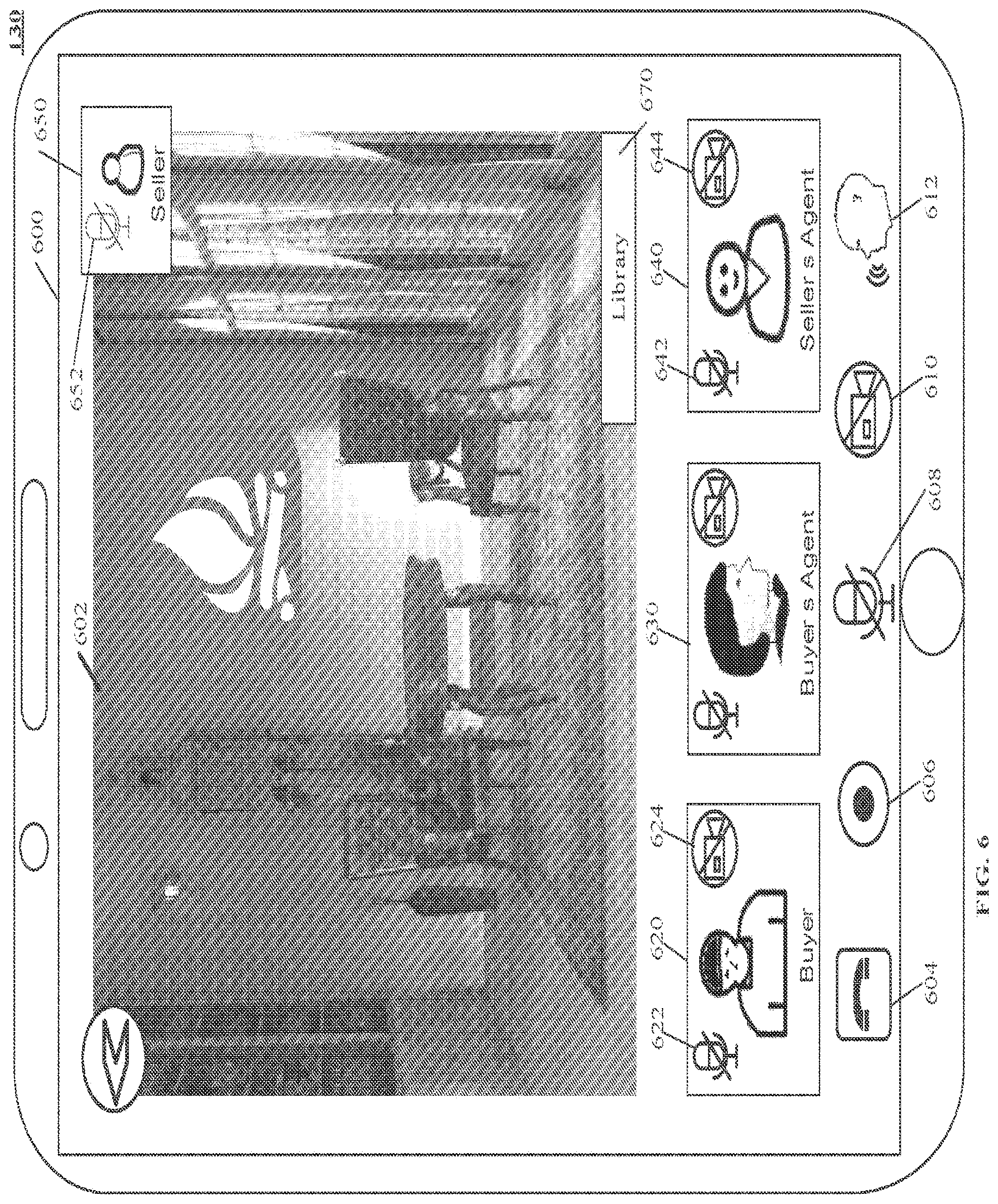 Patent US12361502 Figure 5 – Shared video presentation with configurable independent communication channels and data