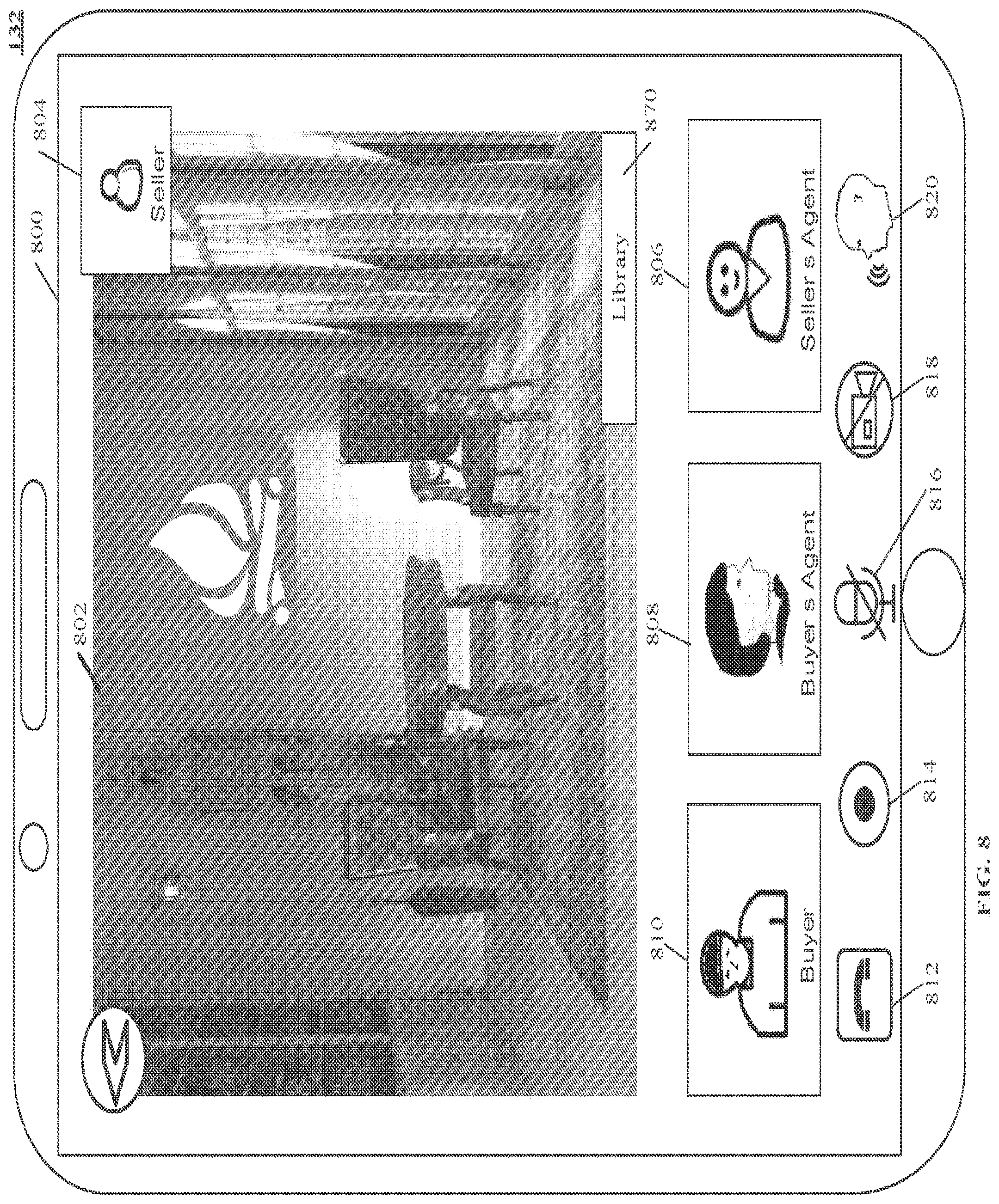 Patent US12361502 Figure 7 – Shared video presentation with configurable independent communication channels and data