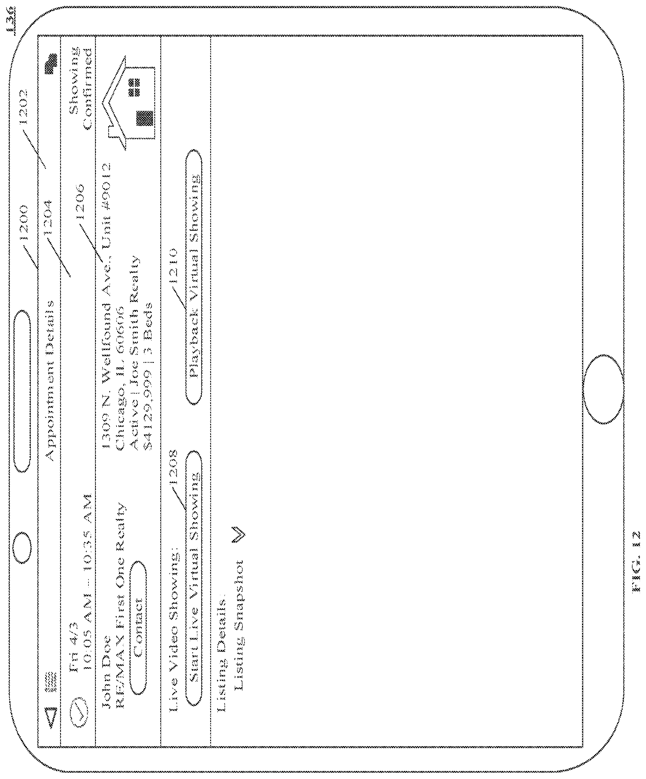 Patent US12361502 Figure 11 – Shared video presentation with configurable independent communication channels and data