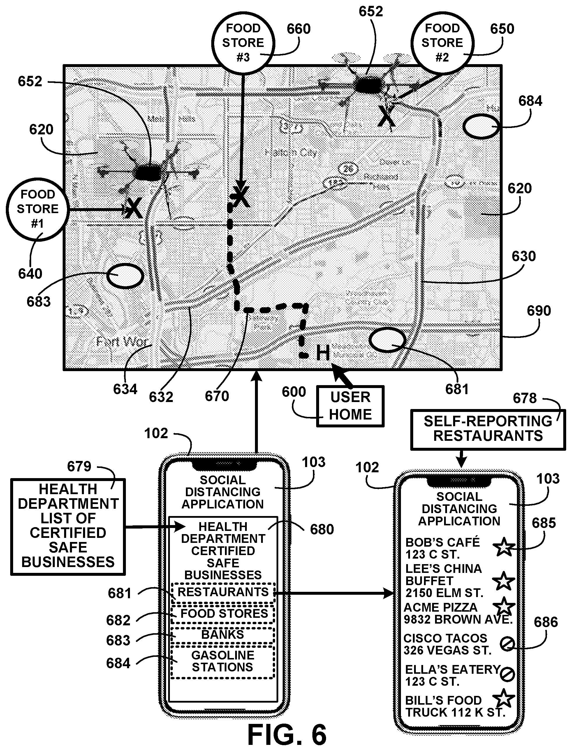 Patent US12361505 Figure 6 – Aerial drone navigation system with lidar mapping