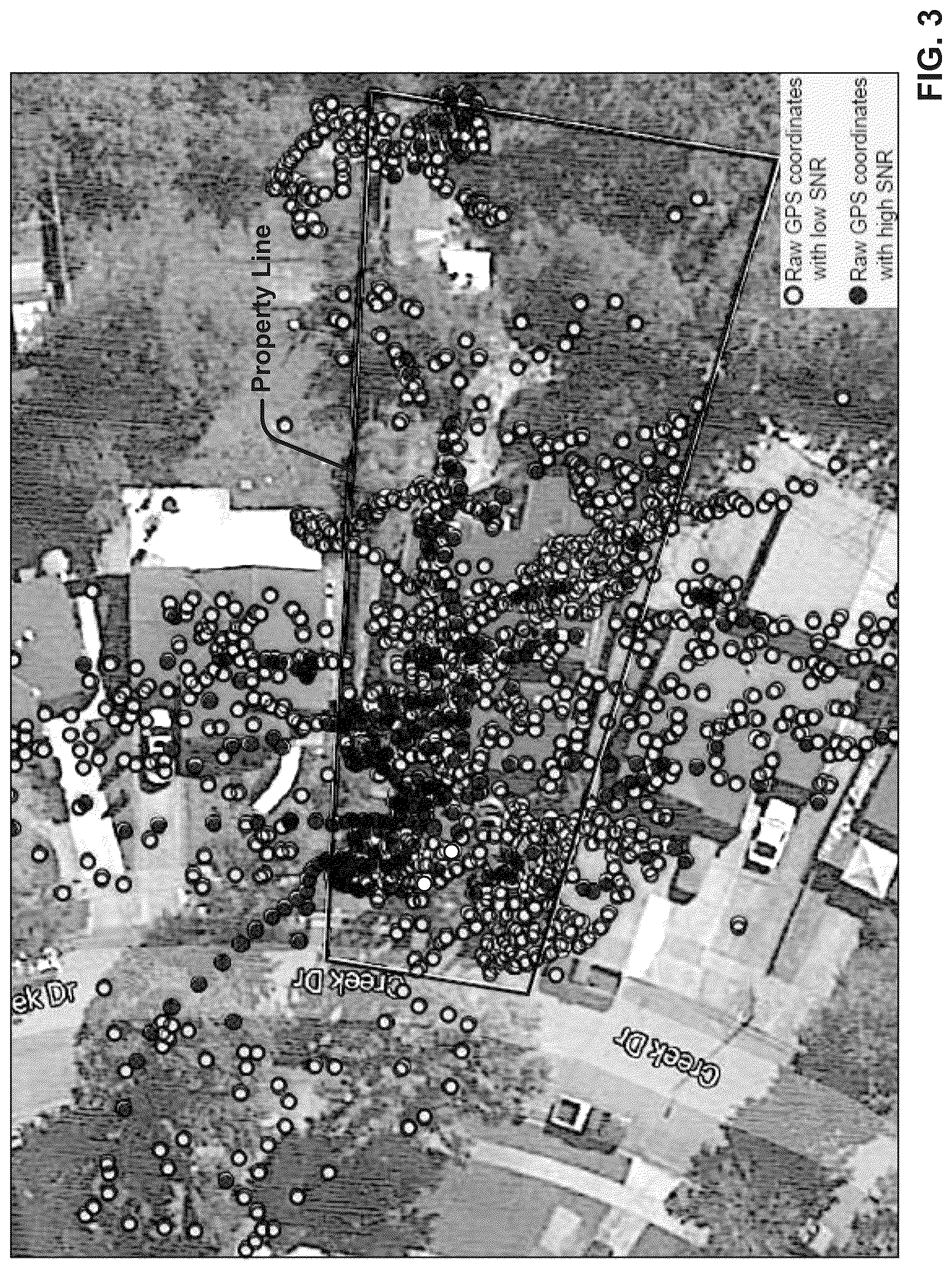 Patent US12361511 Figure 3 – Accuracy of GPS coordinates associated with image capture locations