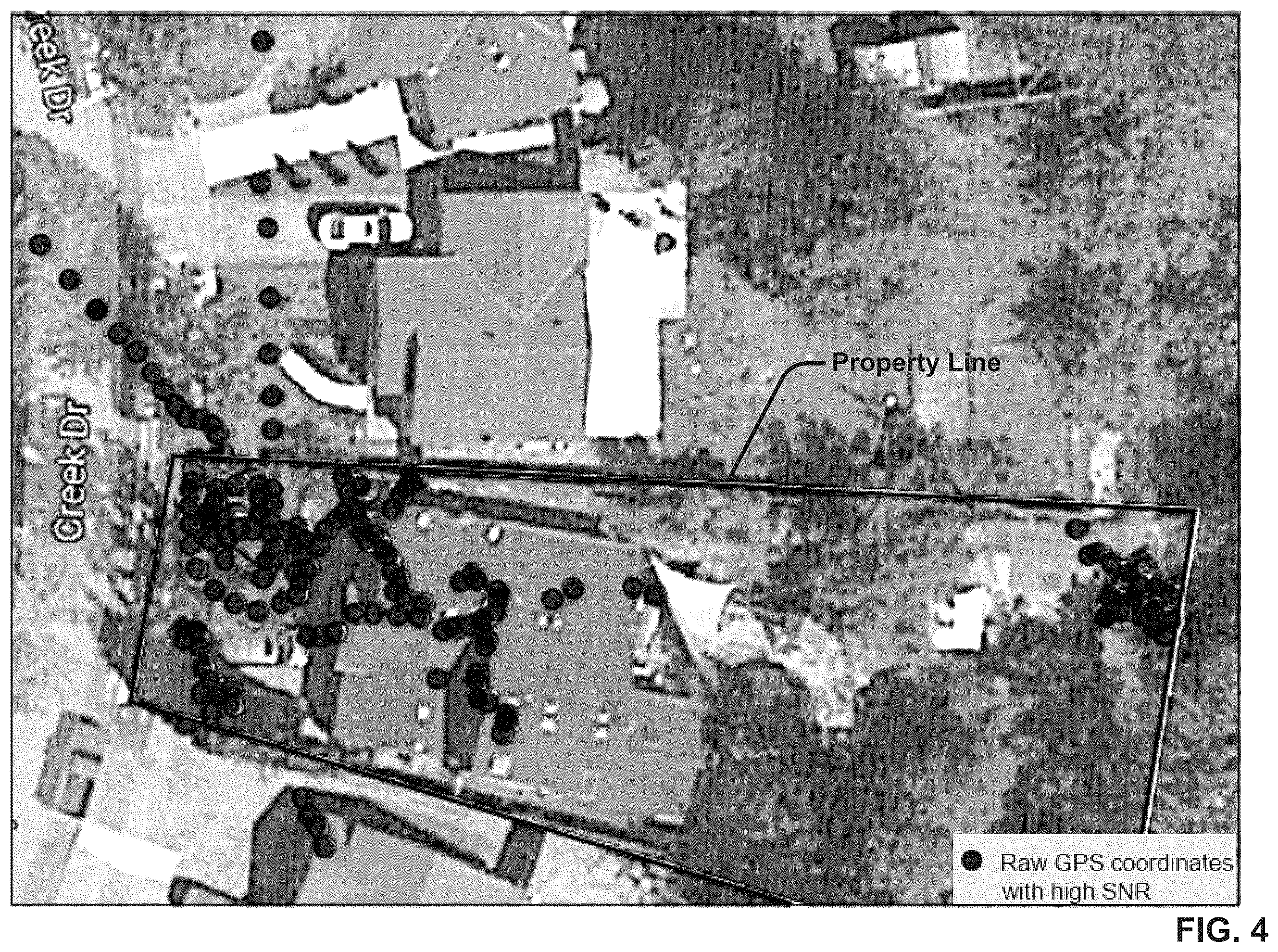 Patent US12361511 Figure 4 – Accuracy of GPS coordinates associated with image capture locations