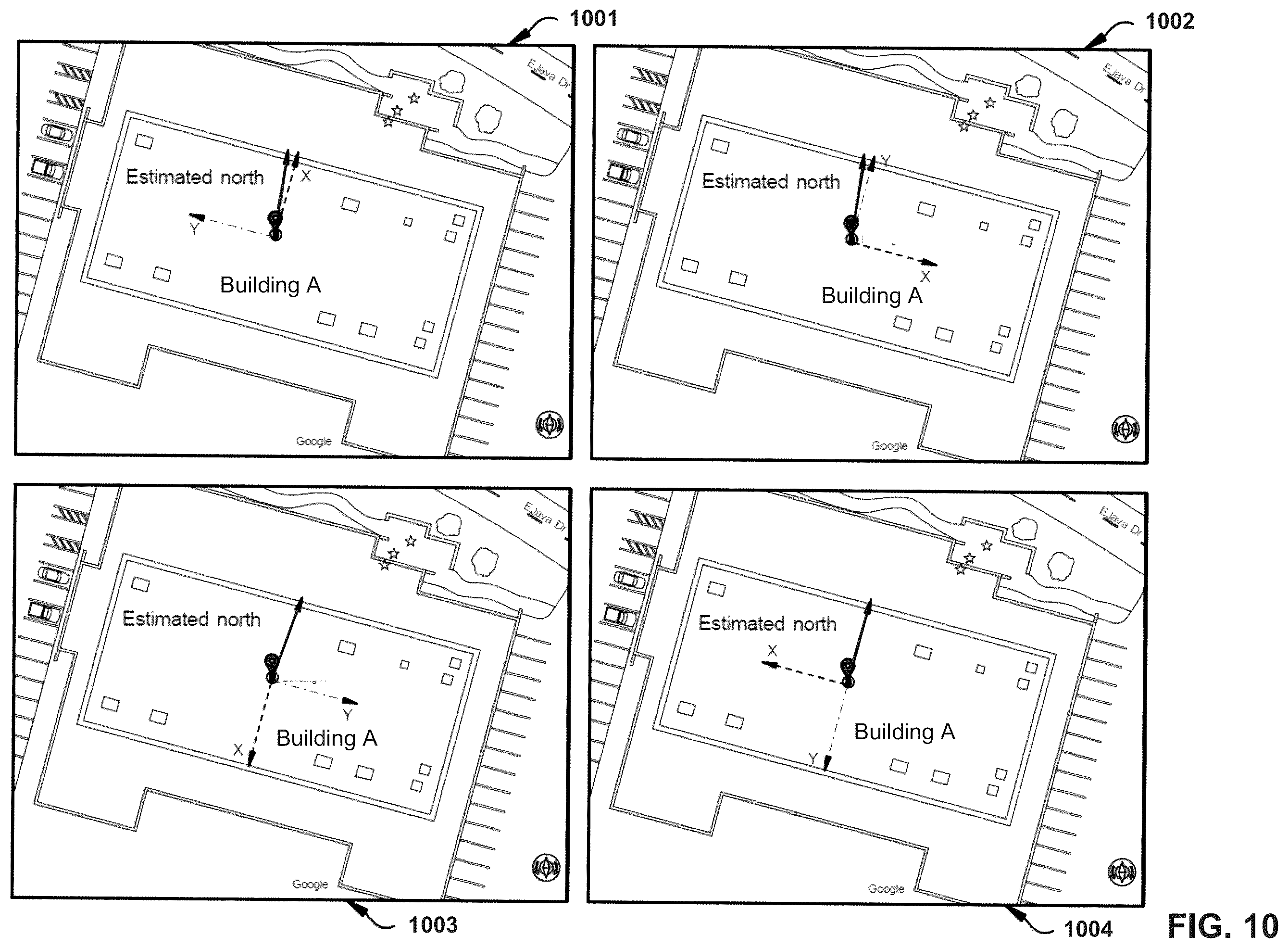 Patent US12361511 Figure 10 – Accuracy of GPS coordinates associated with image capture locations