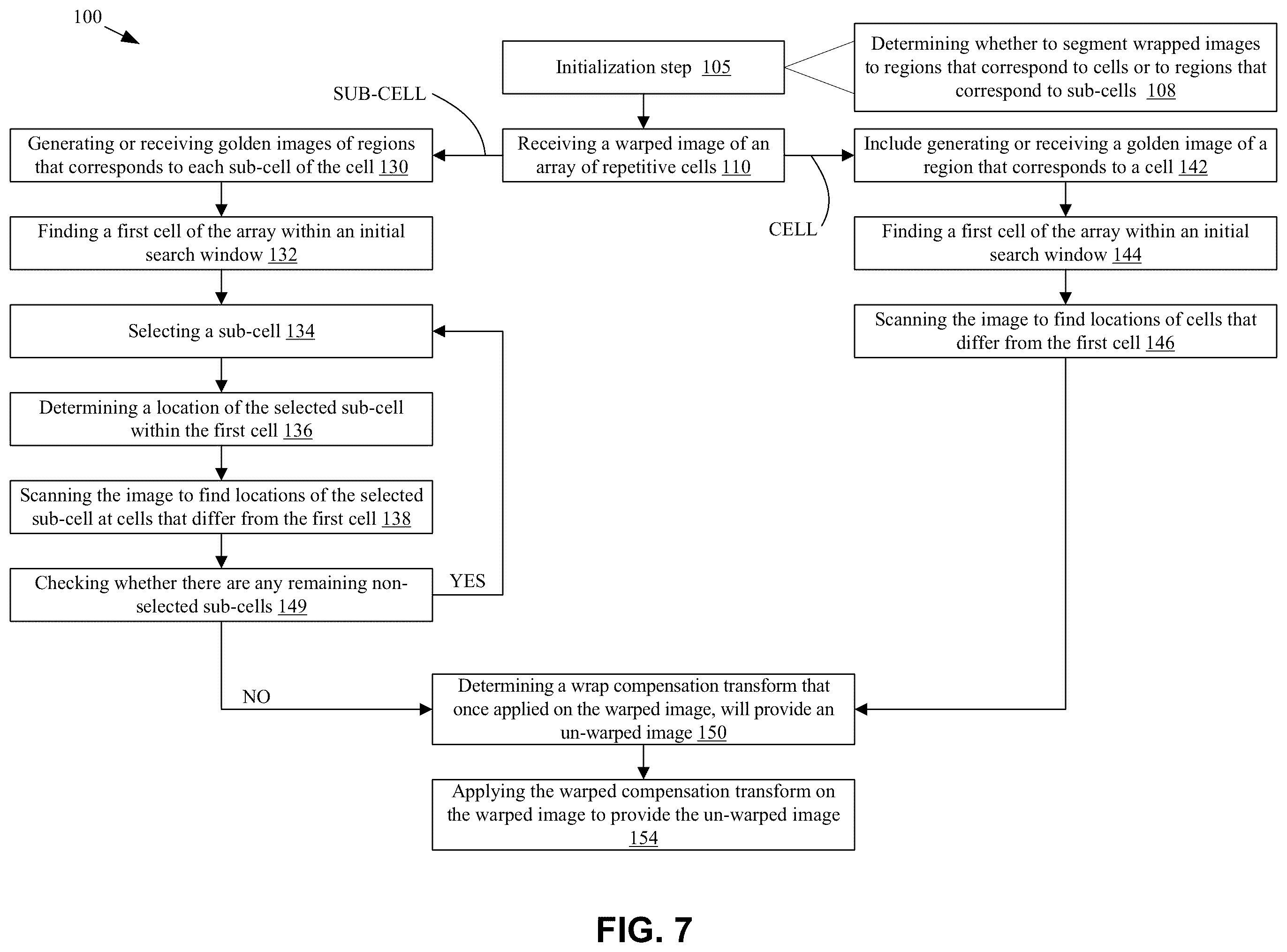 Patent US12361526 Figure 7 – Reconstruction of a distorted image of an array of structural elements of a specimen