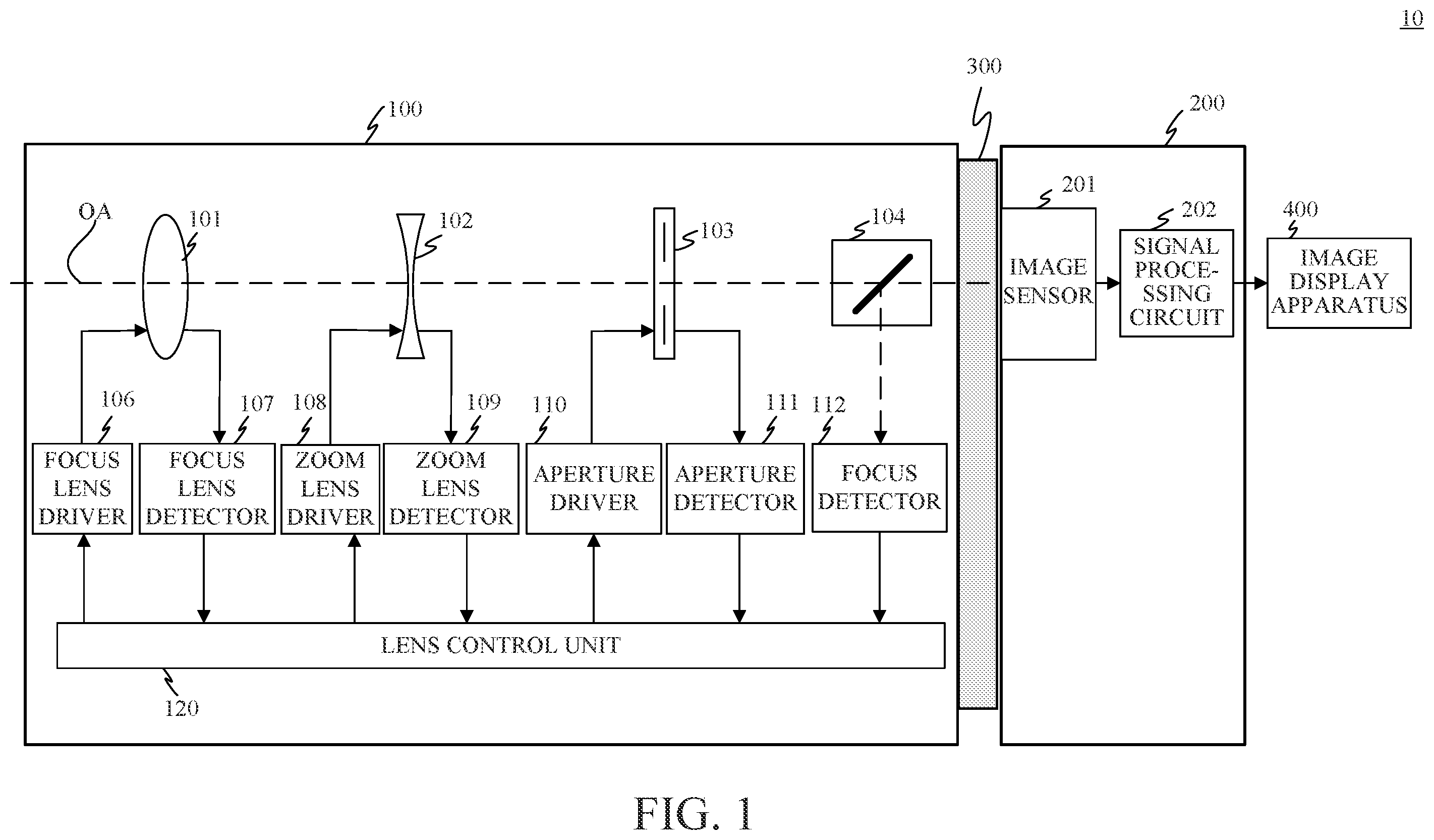 Patent US12361527 Figure 1 – Apparatus, lens apparatus, and storage medium for performing signal processing for a signal using a correction value