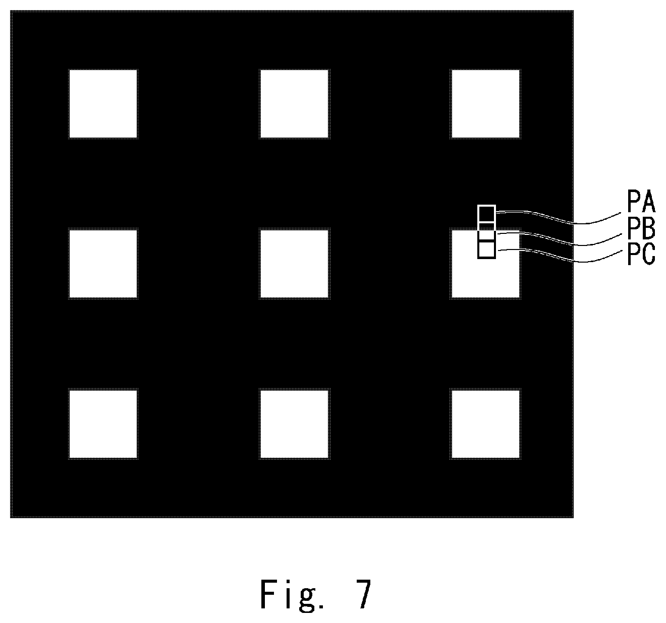 Patent US12361536 Figure 7 – EUV mask inspection device, EUV mask inspection method, non-transitory computer-readable medium storing EUV mask inspection program, and EUV mask inspection system including a gray image based on design data of a pattern