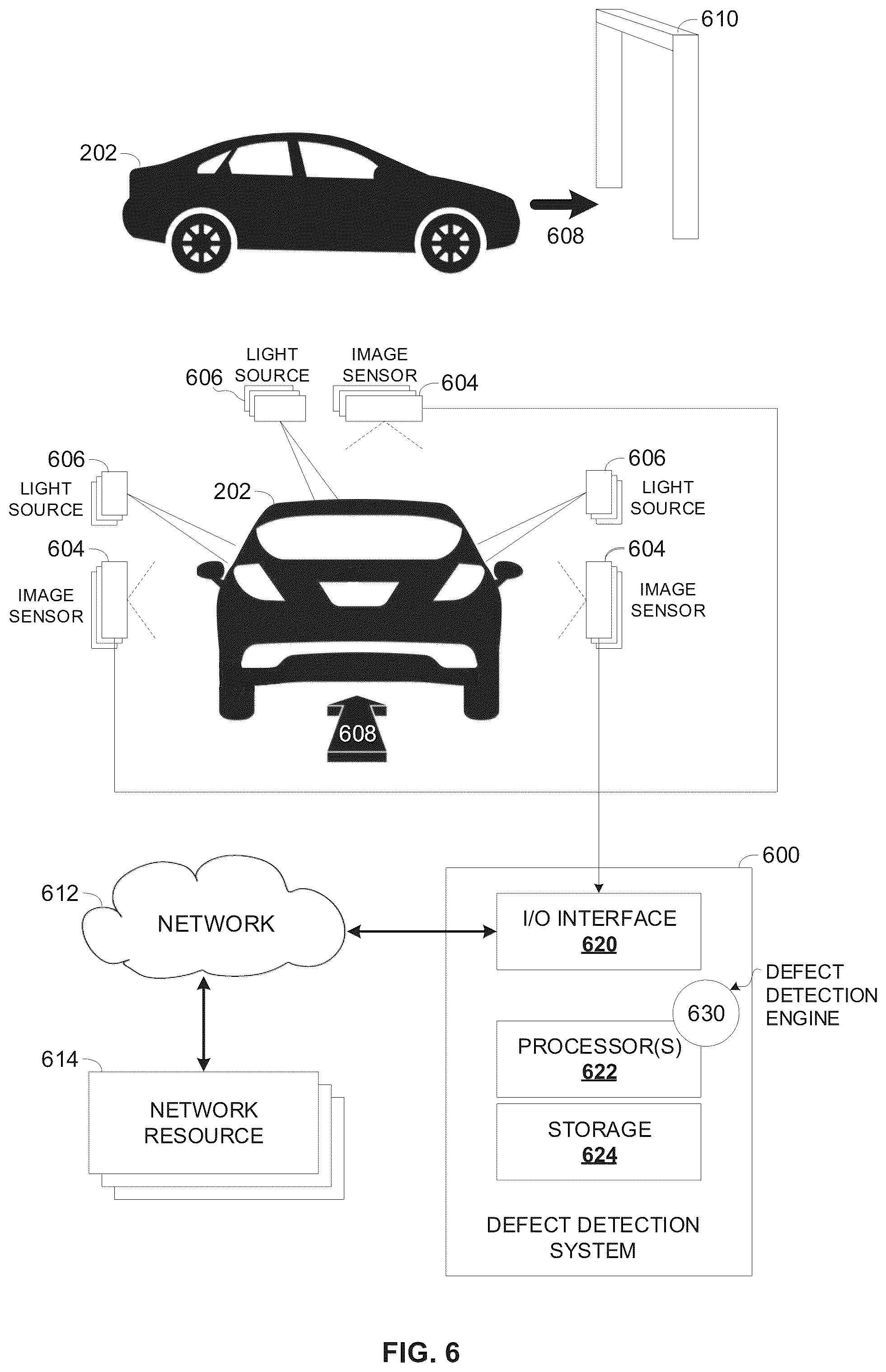 Patent US12361538 Figure 6 – Detection and estimation of defects in vehicle's exterior