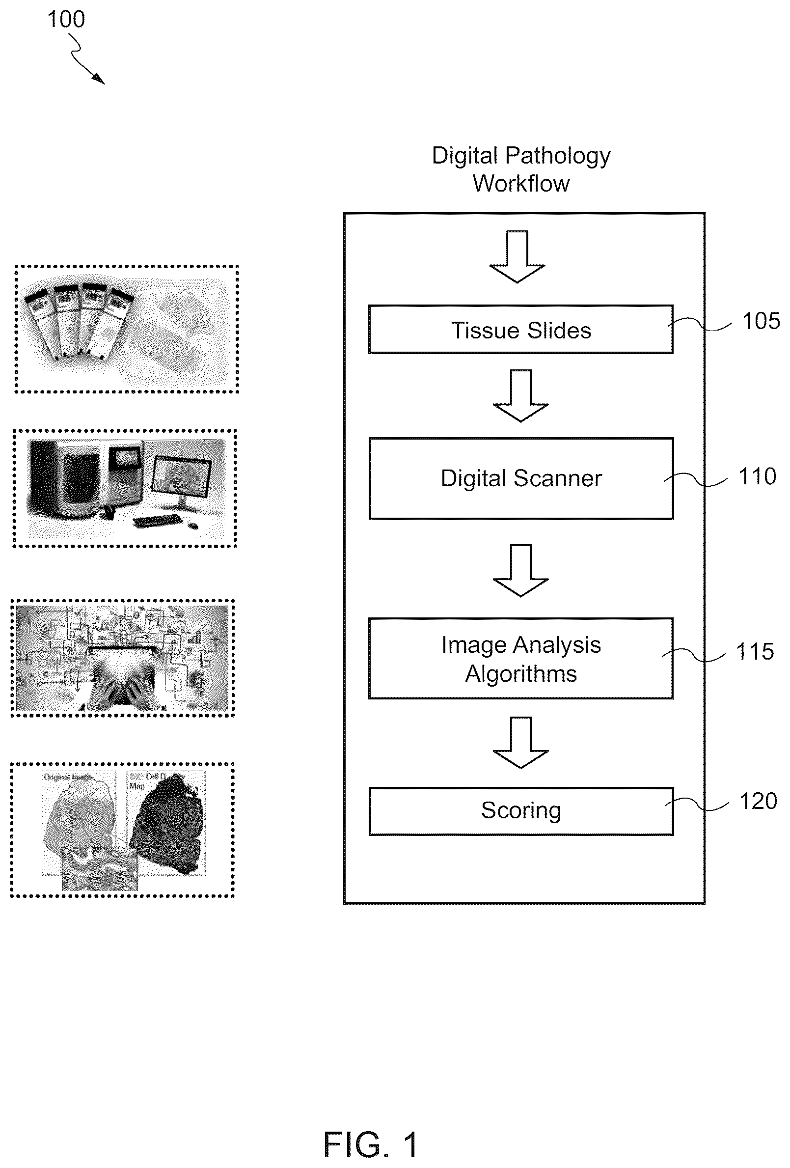 Patent US12361550 Figure 1 – Correcting differences in multi-scanners for digital pathology images using deep learning