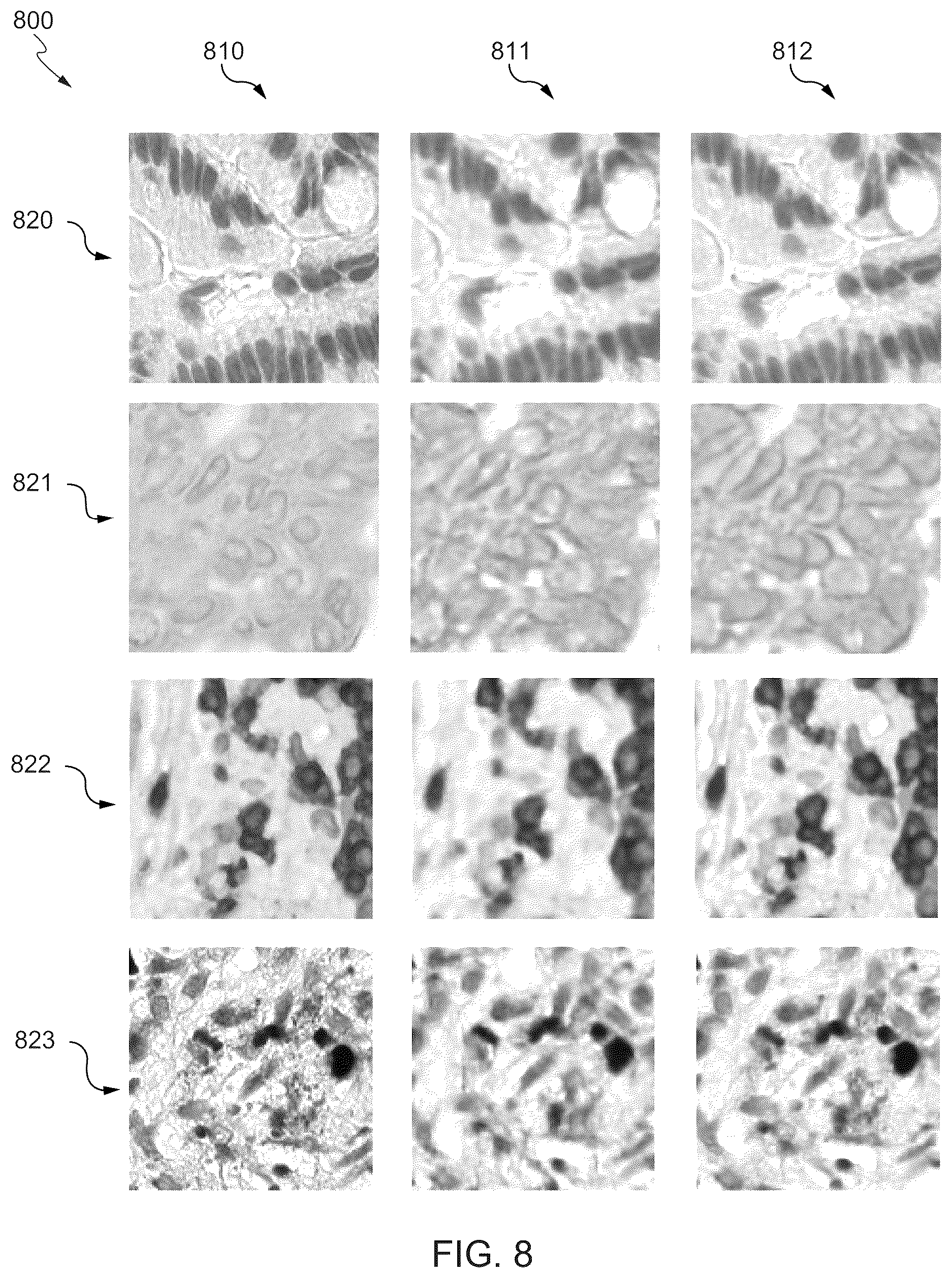 Patent US12361550 Figure 8 – Correcting differences in multi-scanners for digital pathology images using deep learning