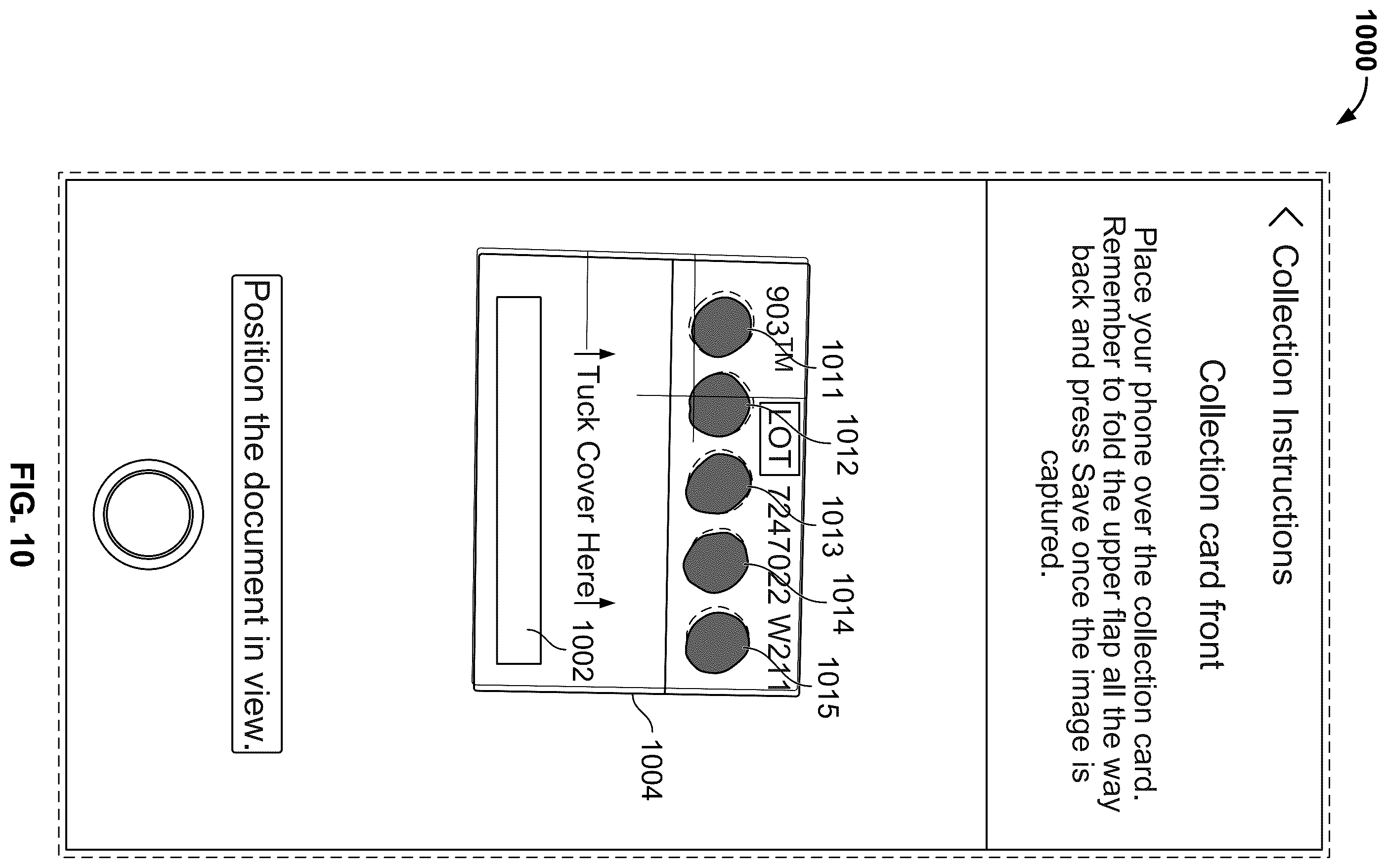 Patent US12361552 Figure 10 – Validating a sample collection device