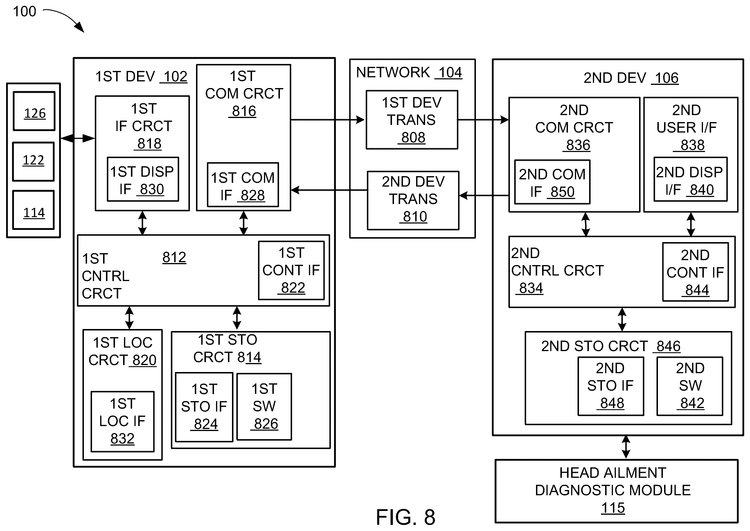 Patent US12361556 Figure 8 – Compute system with head ailment diagnostic mechanism and method of operation thereof