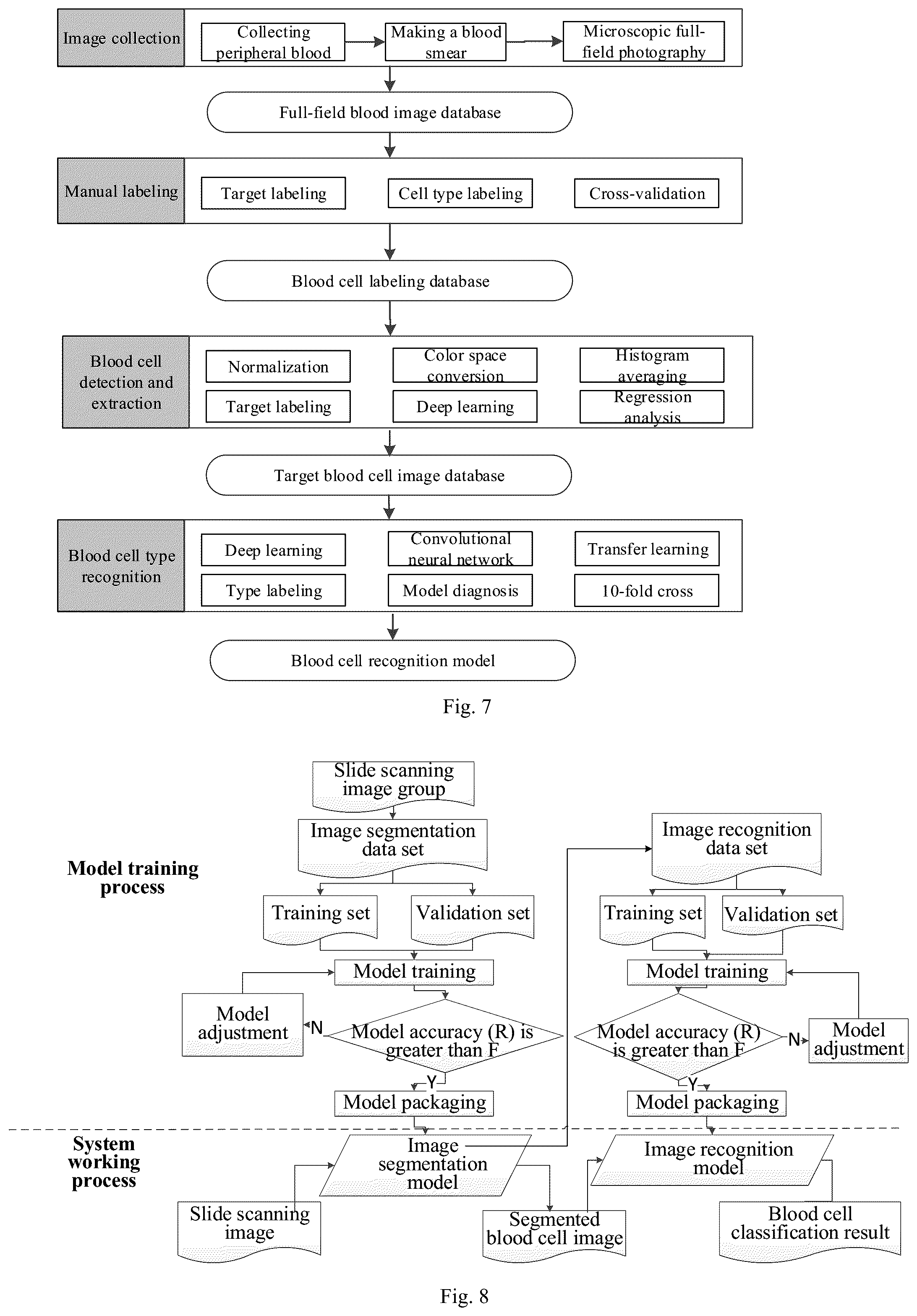 Patent US12361560 Figure 5 – Blood smear full-view intelligent analysis method, and blood cell segmentation model and recognition model construction method