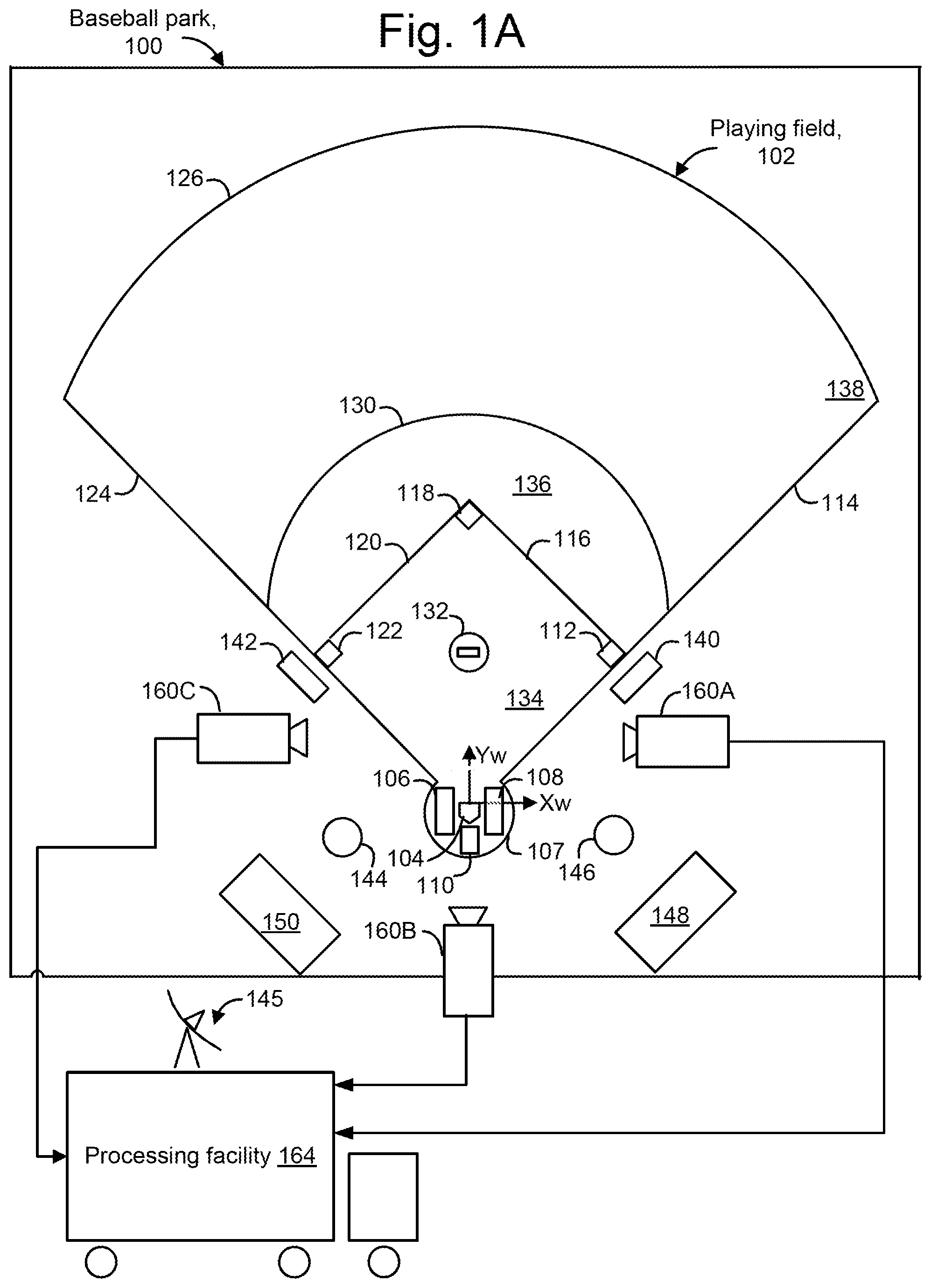 Patent US12361568 Figure 1 – Tracking of handheld sporting implements using computer vision