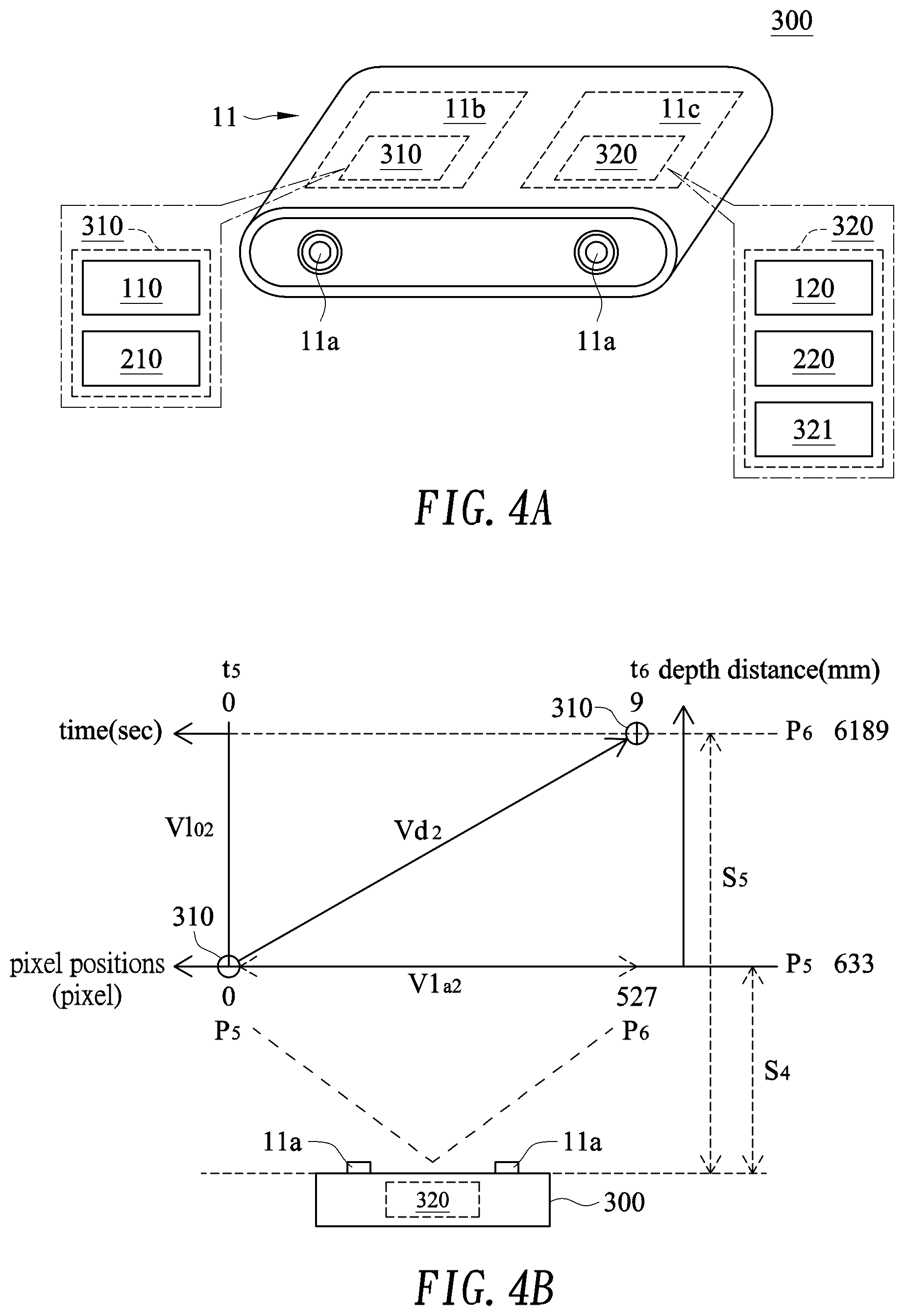 Patent US12361574 Figure 5 – Depth camera capable of measuring the oblique velocity of an object