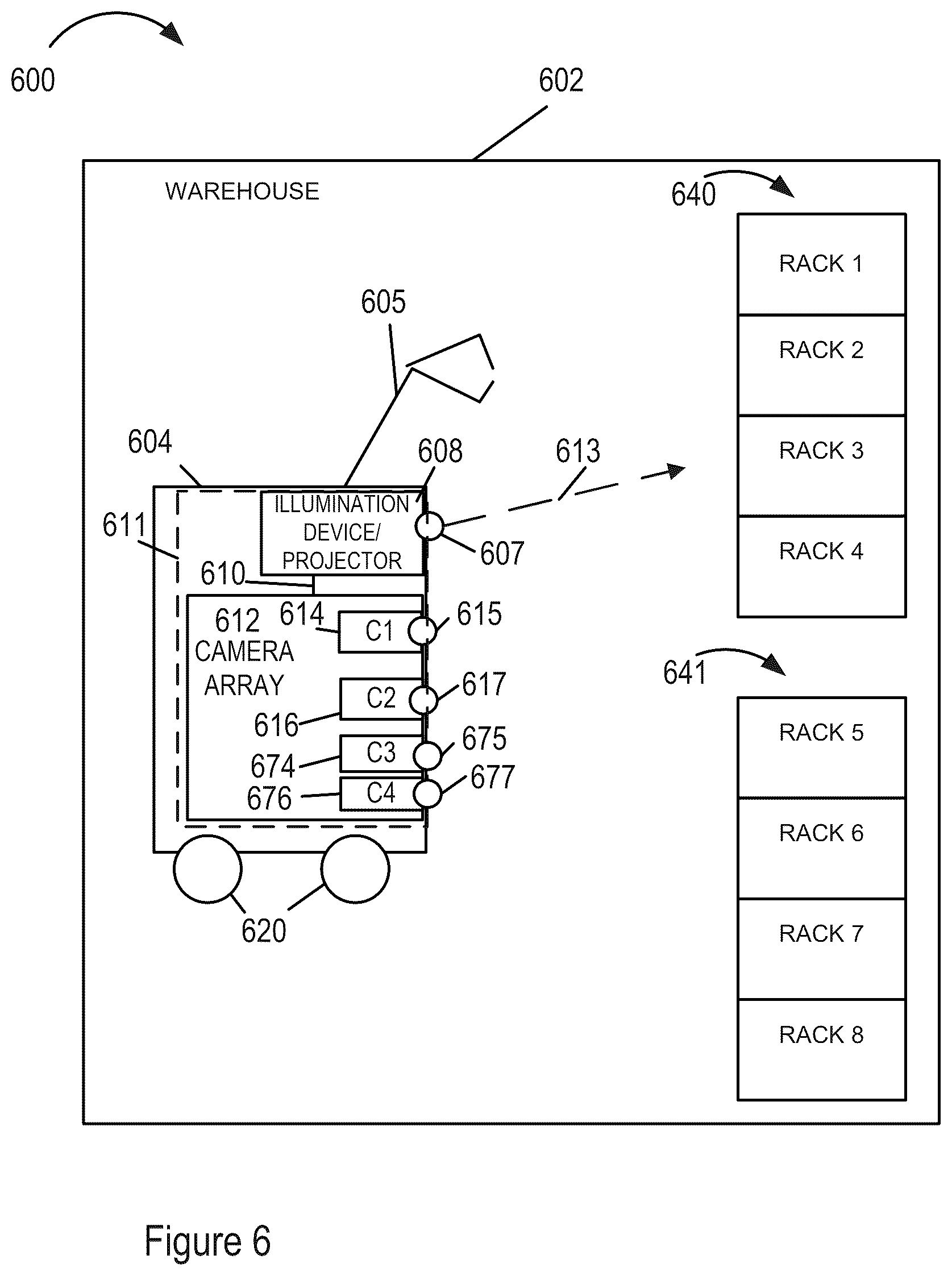 Patent US12361580 Figure 8 – Camera array and methods of using captured images from a camera array for depth determination purposes