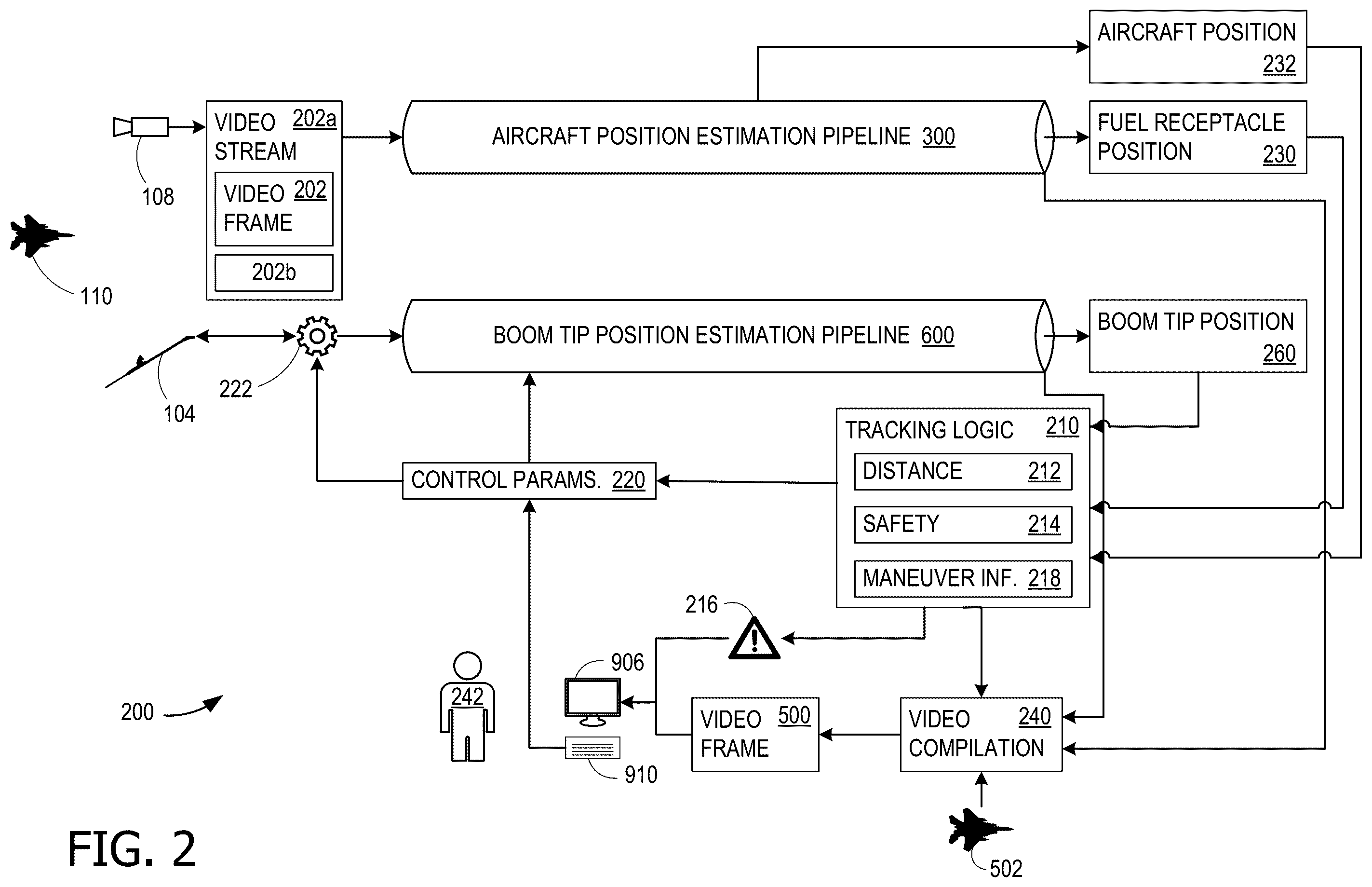 Patent US12361585 Figure 4 – Feature detection for automated air-to-air refueling (A3R)