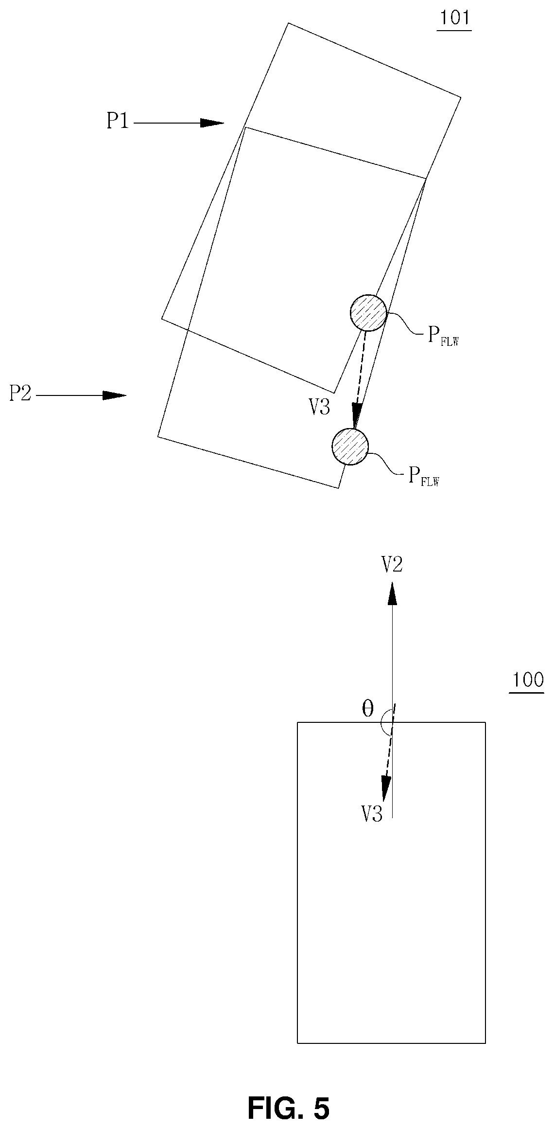Patent US12361587 Figure 5 – Vehicle and vehicle position calculation method