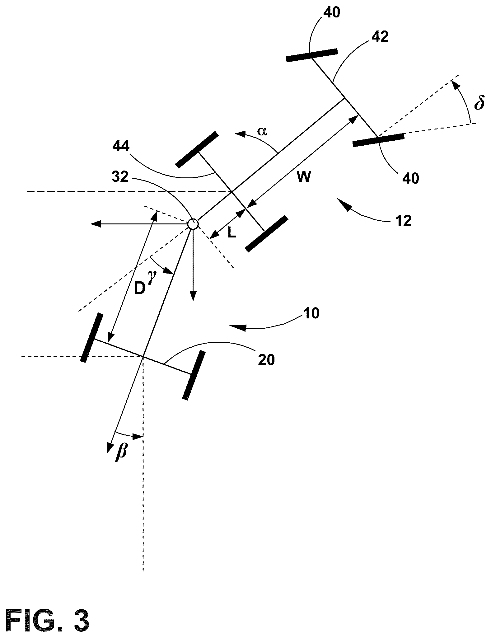 Patent US12361589 Figure 3 – Trailer height and hitch ball calculation