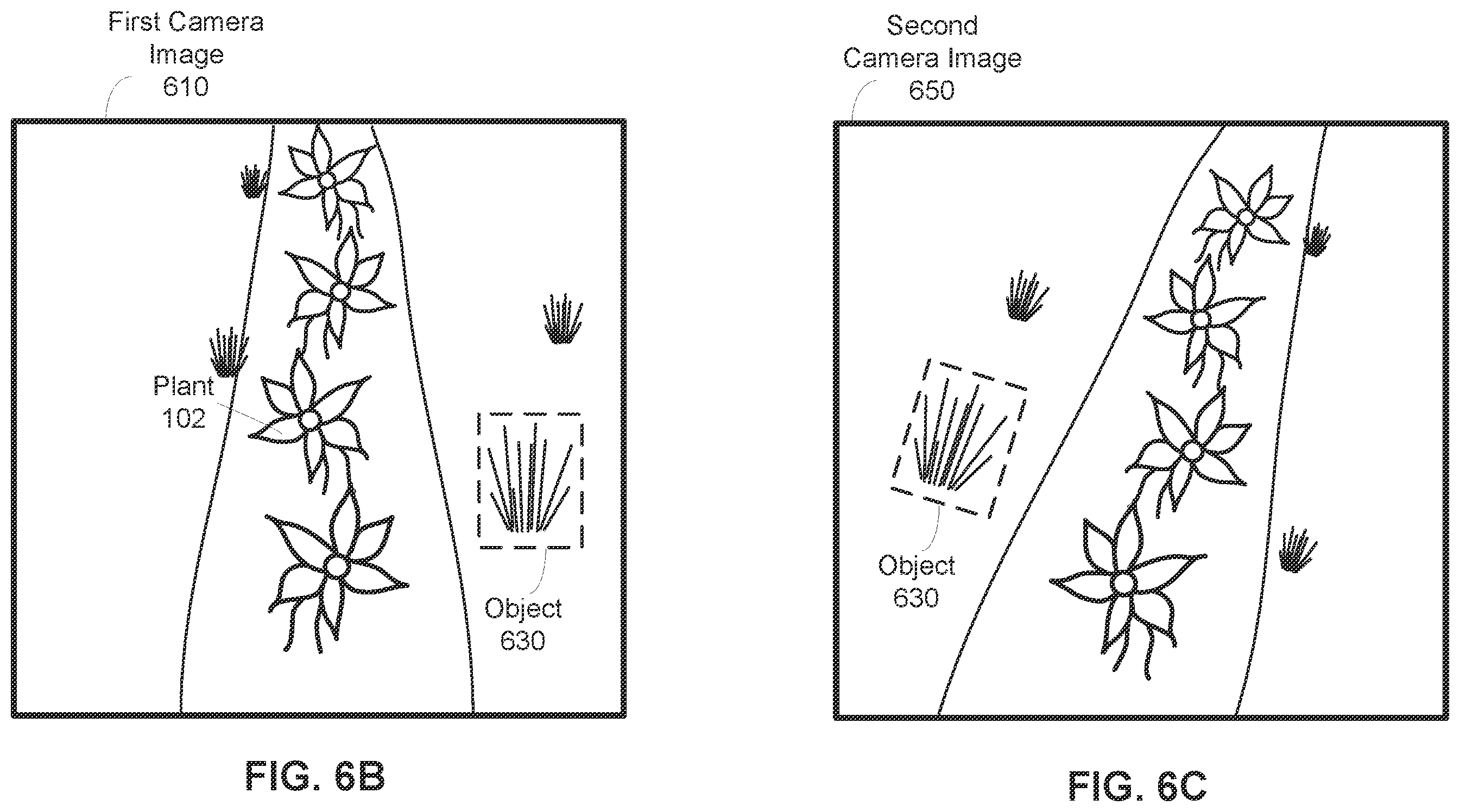 Patent US12361593 Figure 11 – Camera array calibration in a farming machine