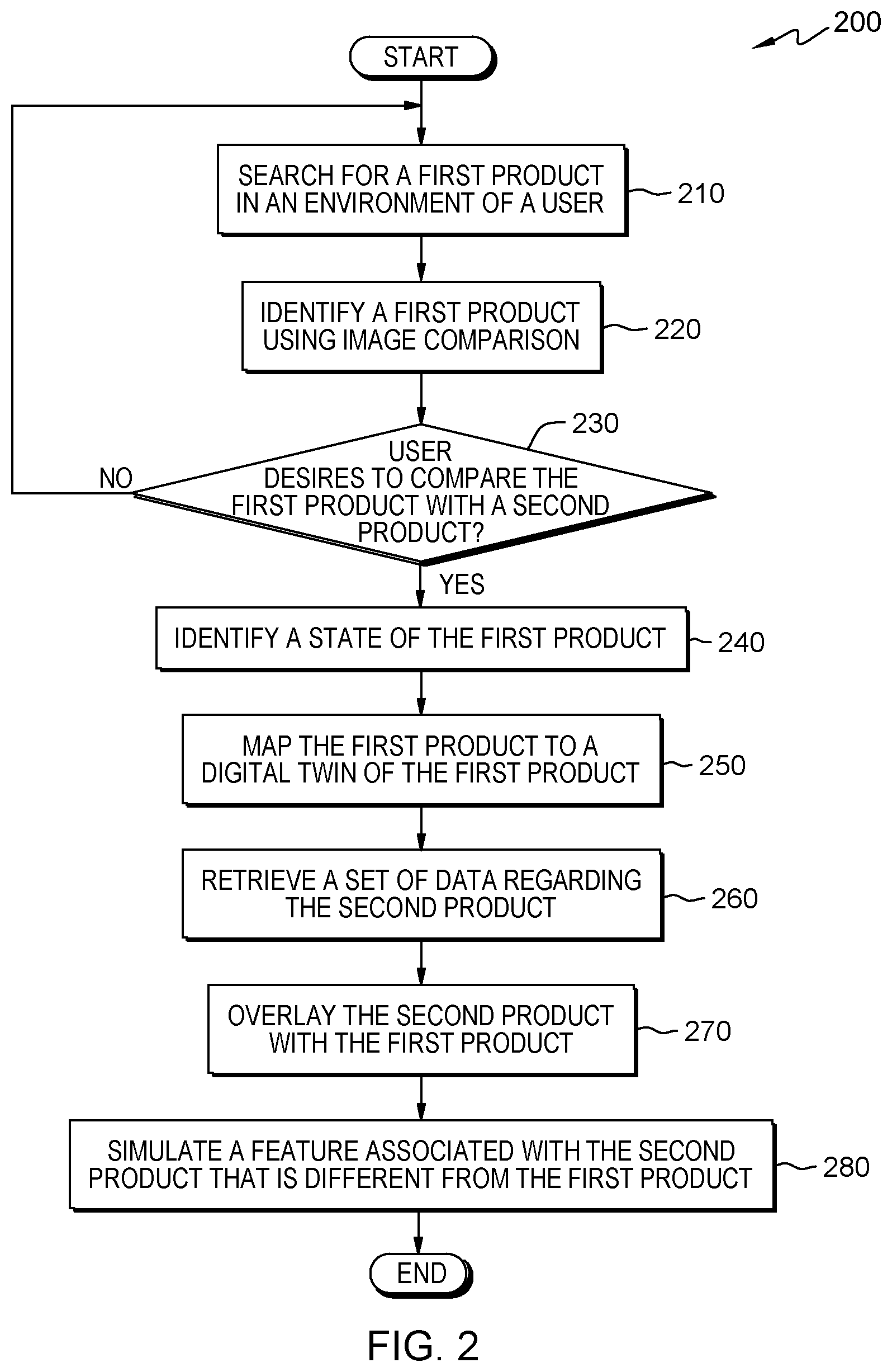 Patent US12361602 Figure 2 – Augmented reality overlay of feature and versioning improvement