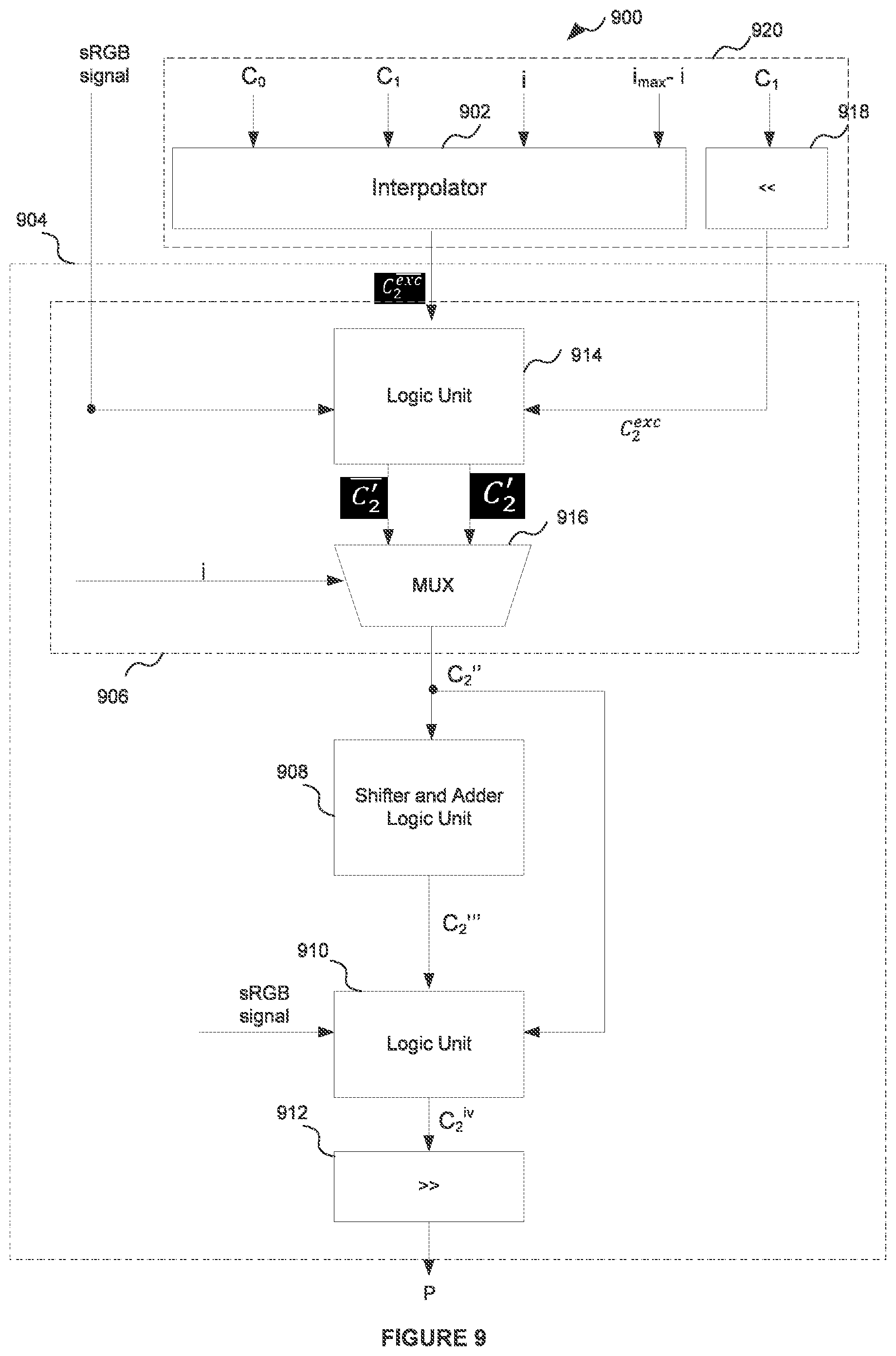 Patent US12361606 Figure 9 – ASTC interpolation