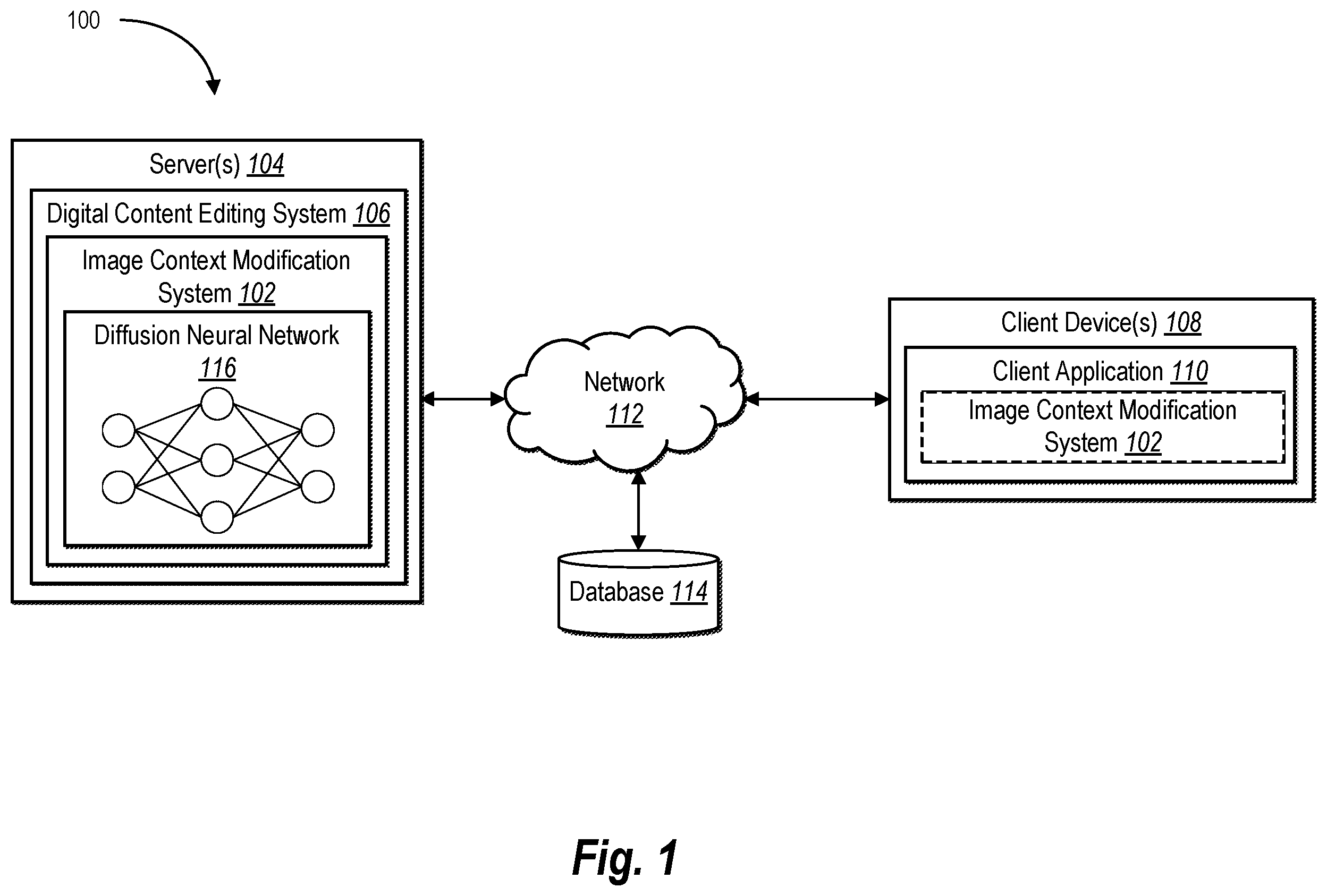 Patent US12361607 Figure 1 – Generating digital images in new contexts while preserving color and composition using diffusion neural networks