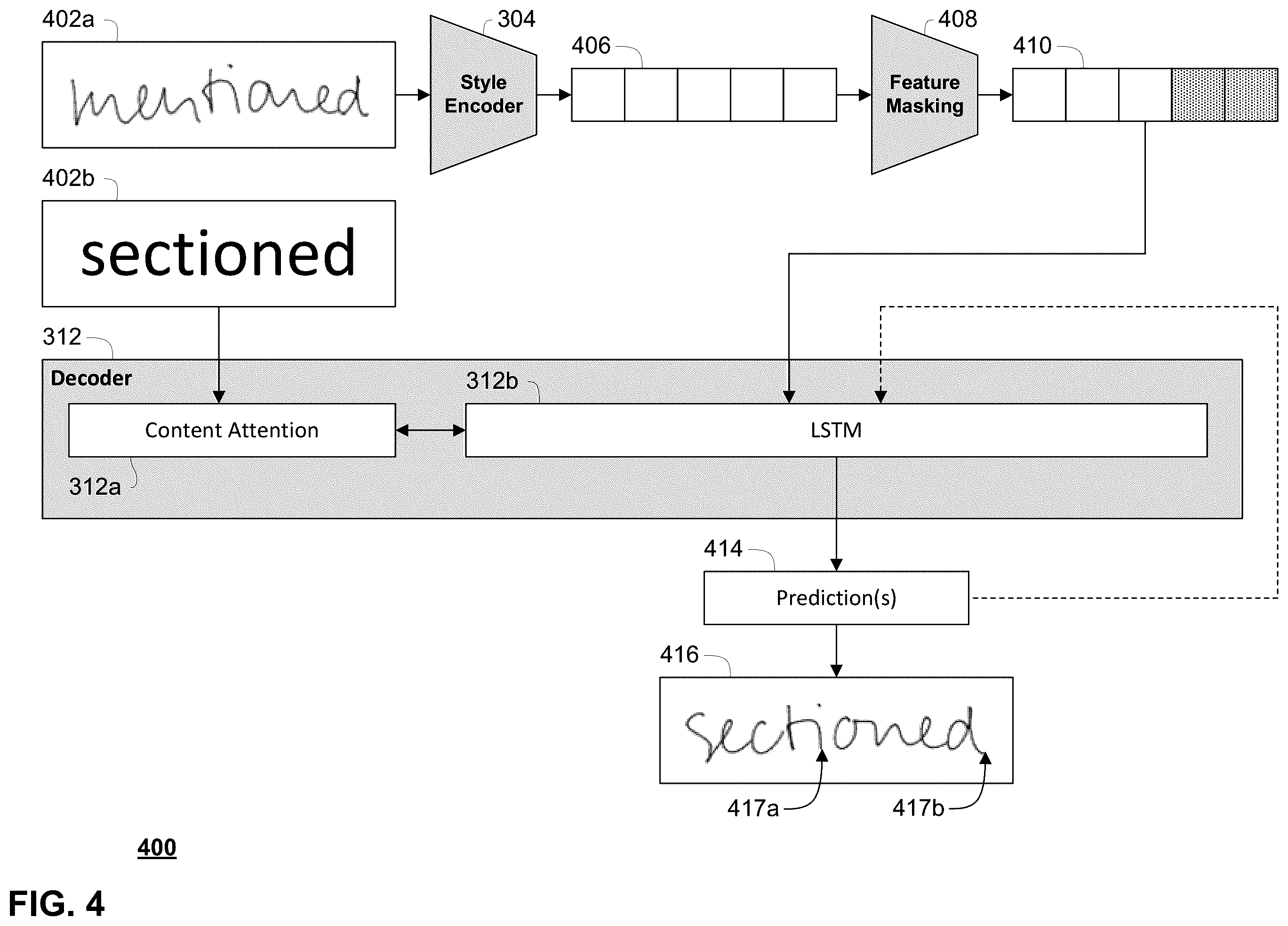 Patent US12361611 Figure 4 – Systems and methods for digital ink generation and editing