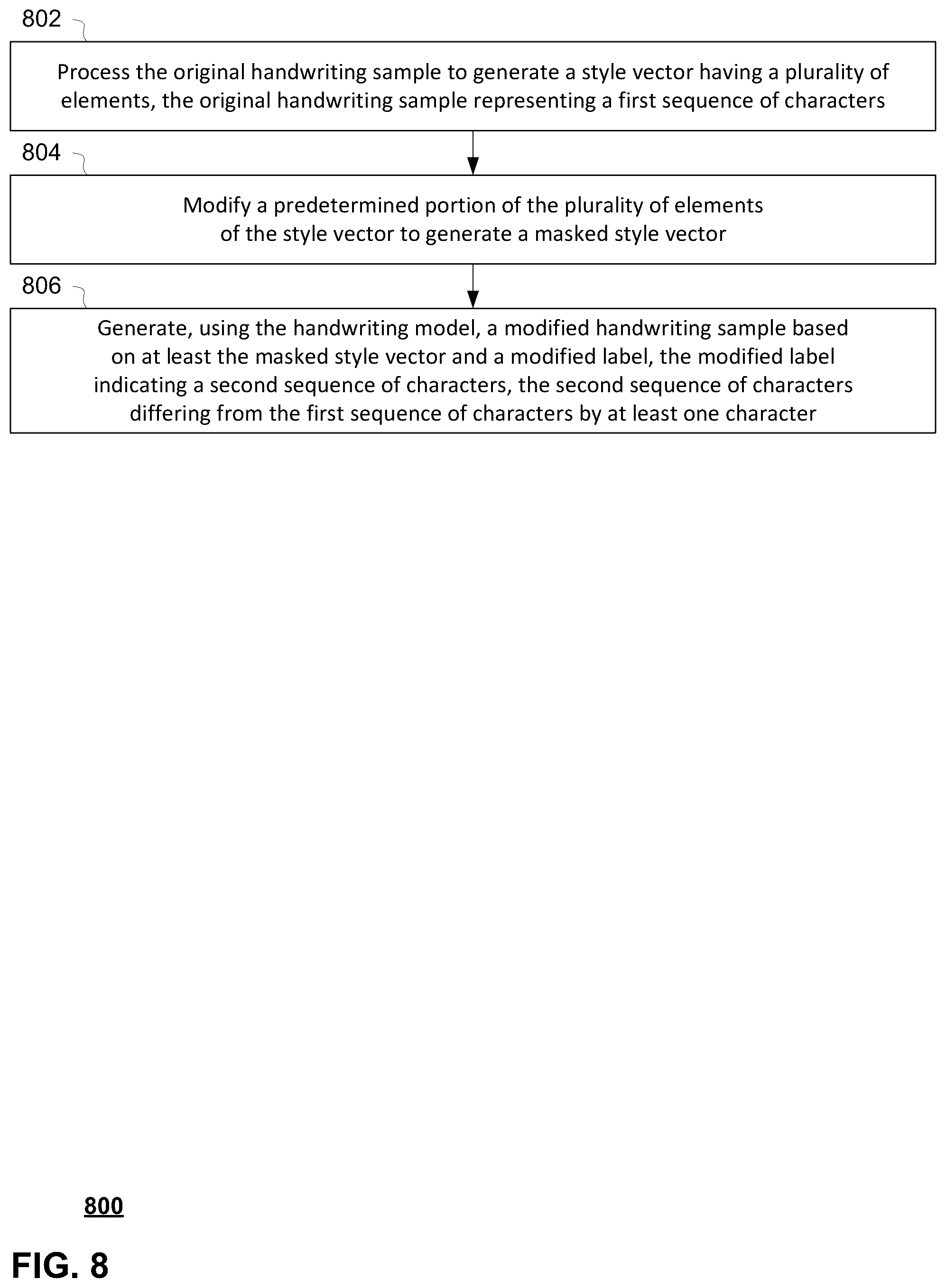 Patent US12361611 Figure 8 – Systems and methods for digital ink generation and editing