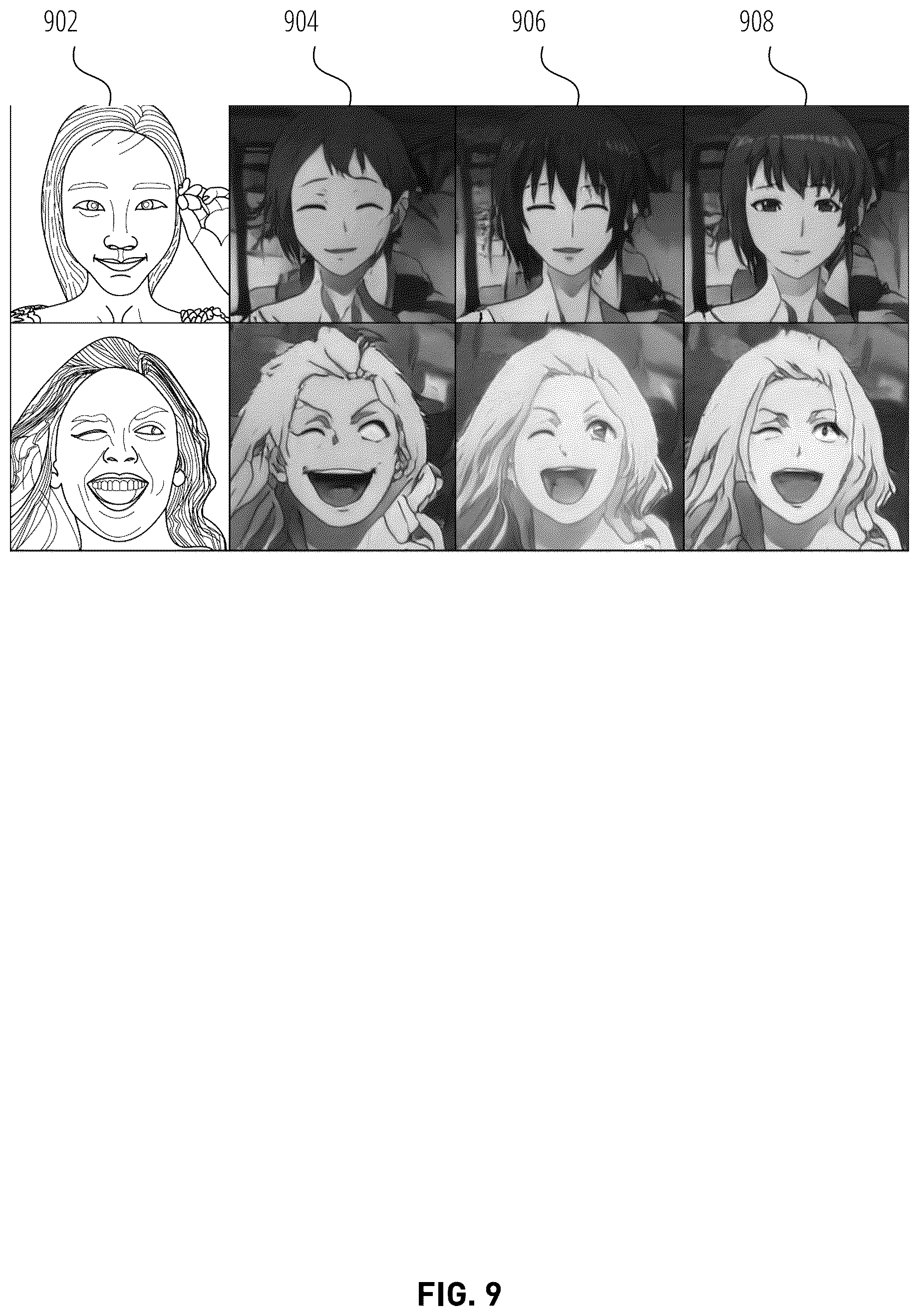 Patent US12361614 Figure 9 – Protecting image features in stylized representations of a source image