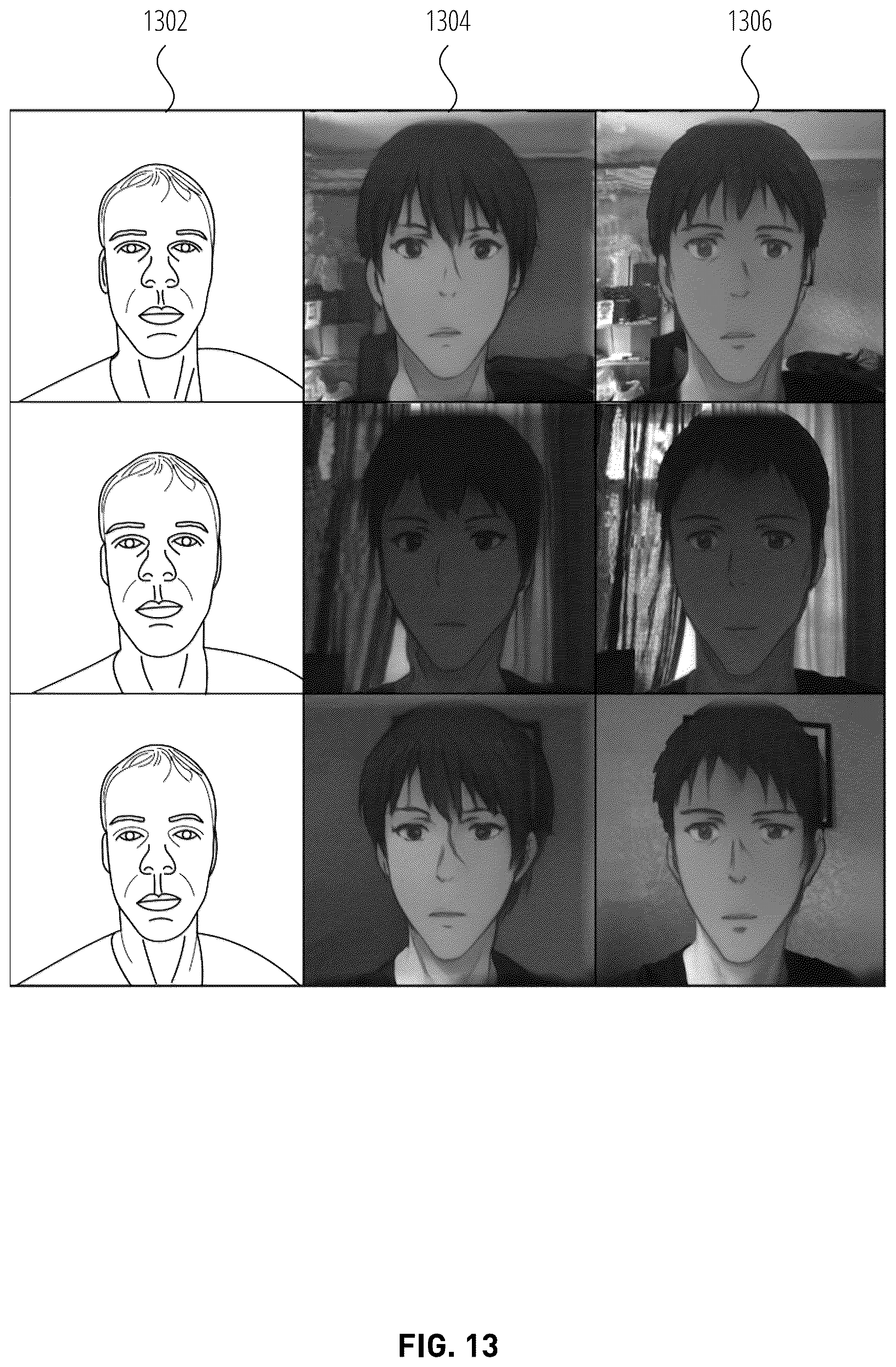 Patent US12361614 Figure 13 – Protecting image features in stylized representations of a source image
