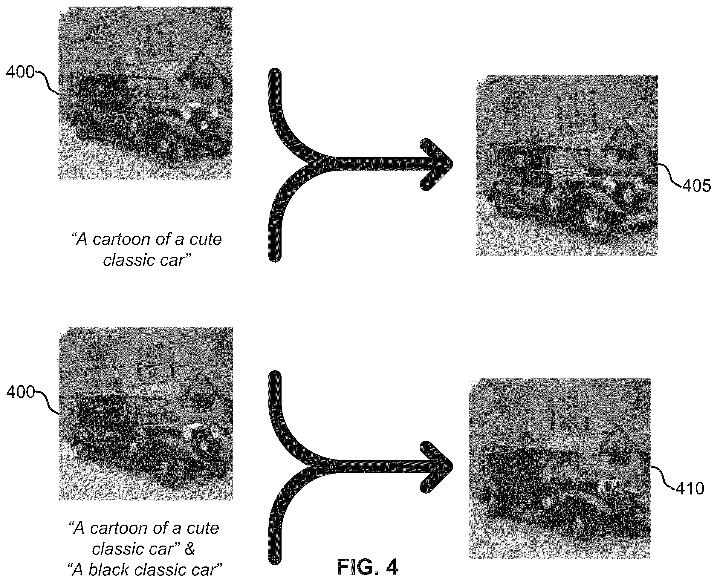 Patent US12361616 Figure 4 – Image generation using a diffusion model