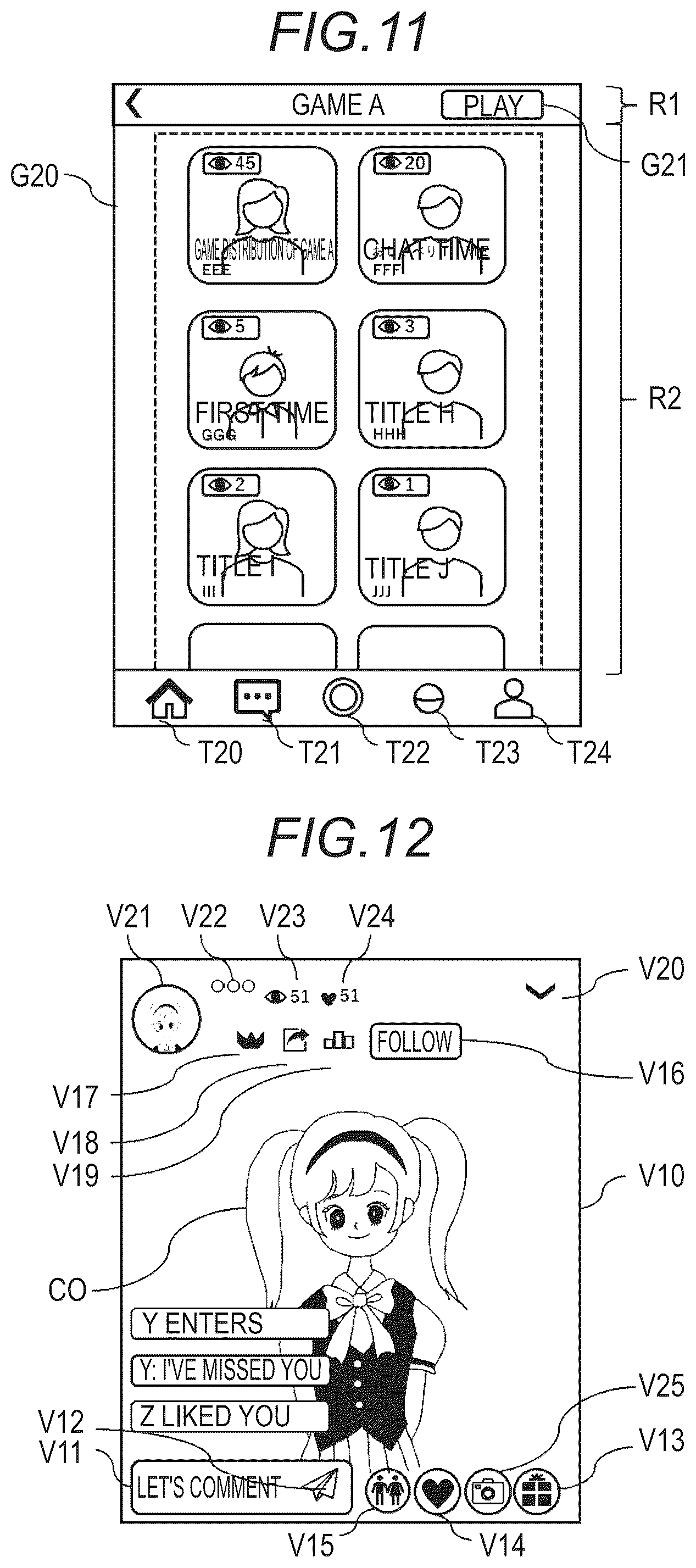Patent US12361625 Figure 6 – System, information processing method, and computer program for displaying a specific gift object and comment