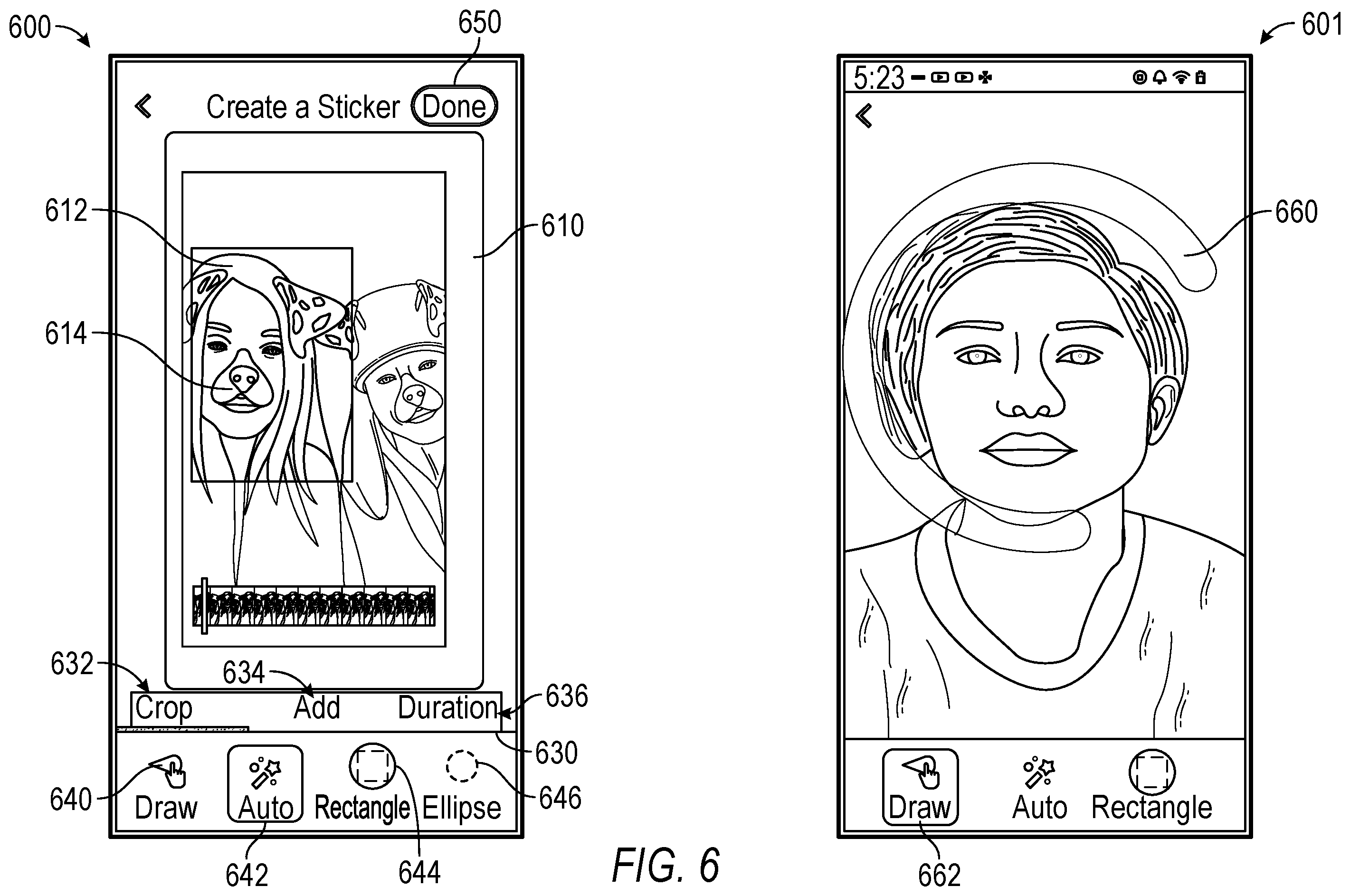 Patent US12361627 Figure 6 – Customized animation from video
