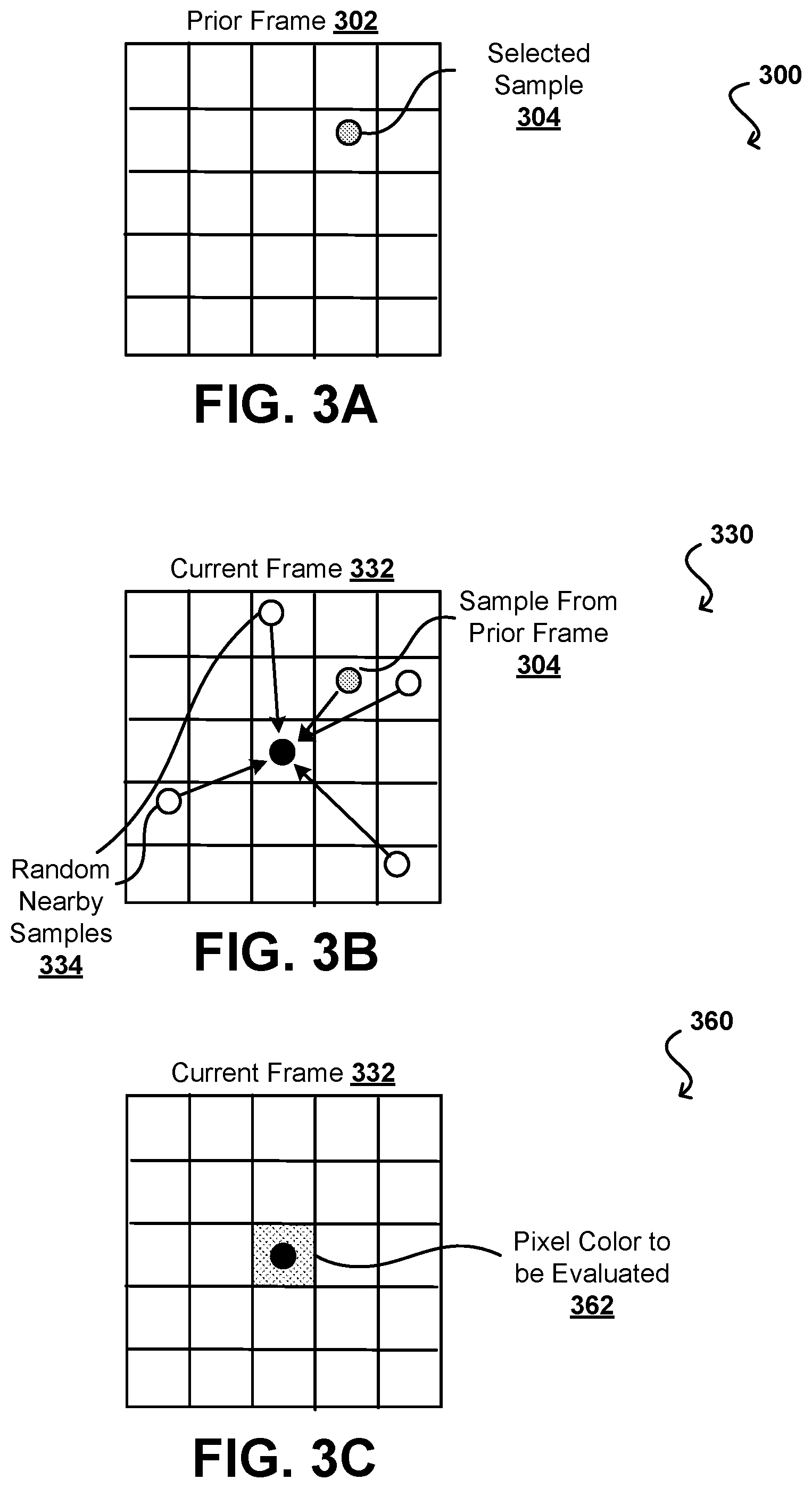 Patent US12361635 Figure 3 – Initial candidates in spatiotemporal resampling