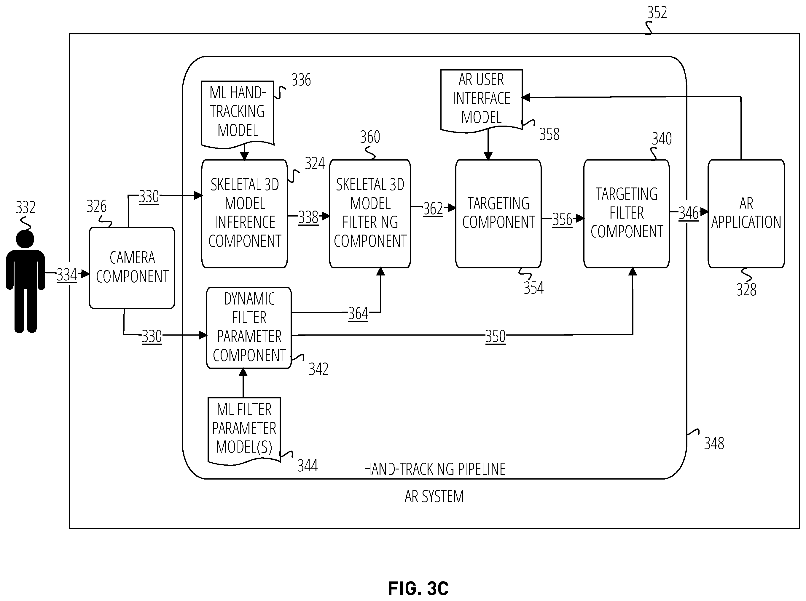 Patent US12361648 Figure 6 – Hand-tracking stabilization