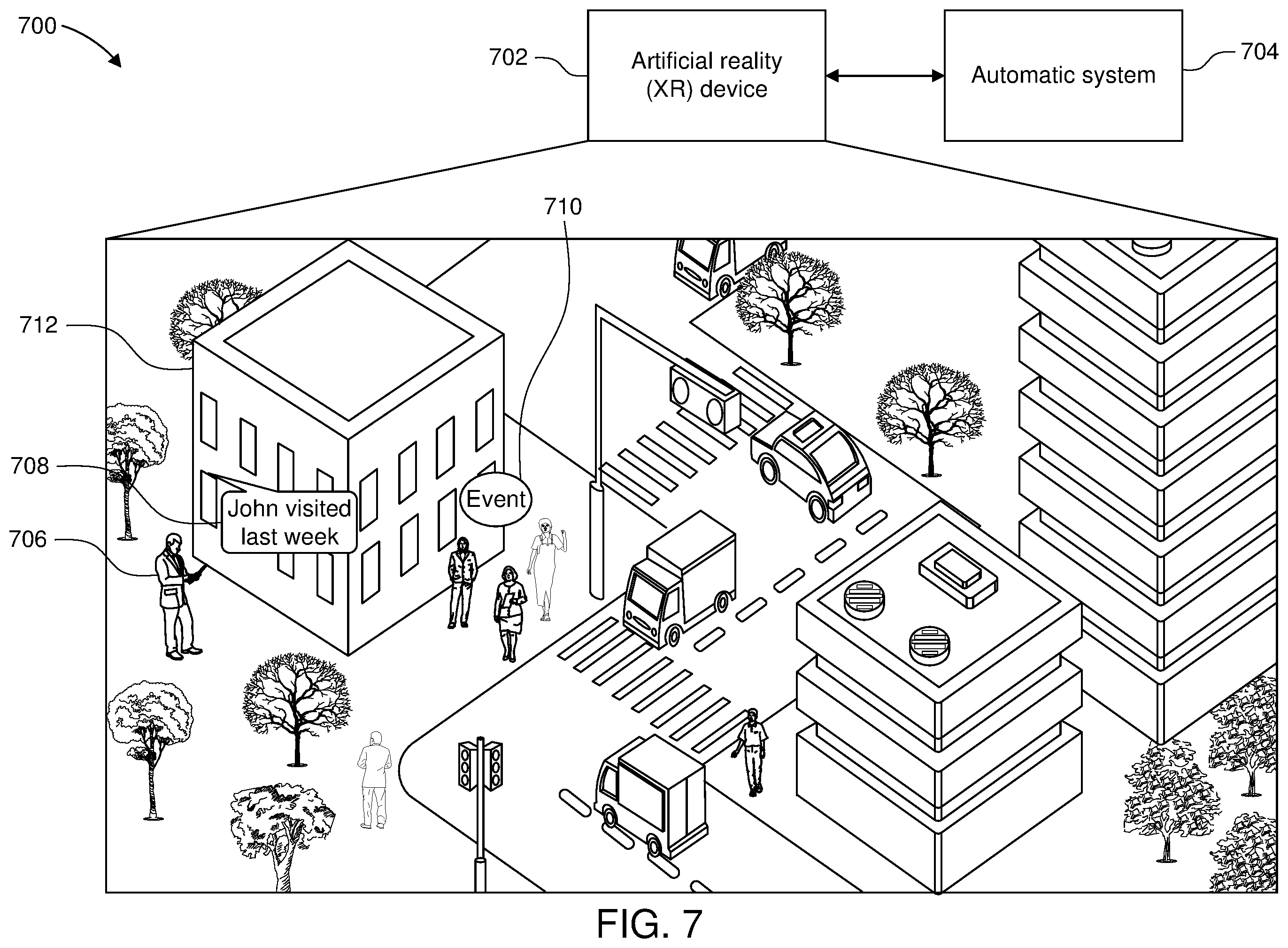 Patent US12361661 Figure 9 – Artificial reality (XR) location-based displays and interactions