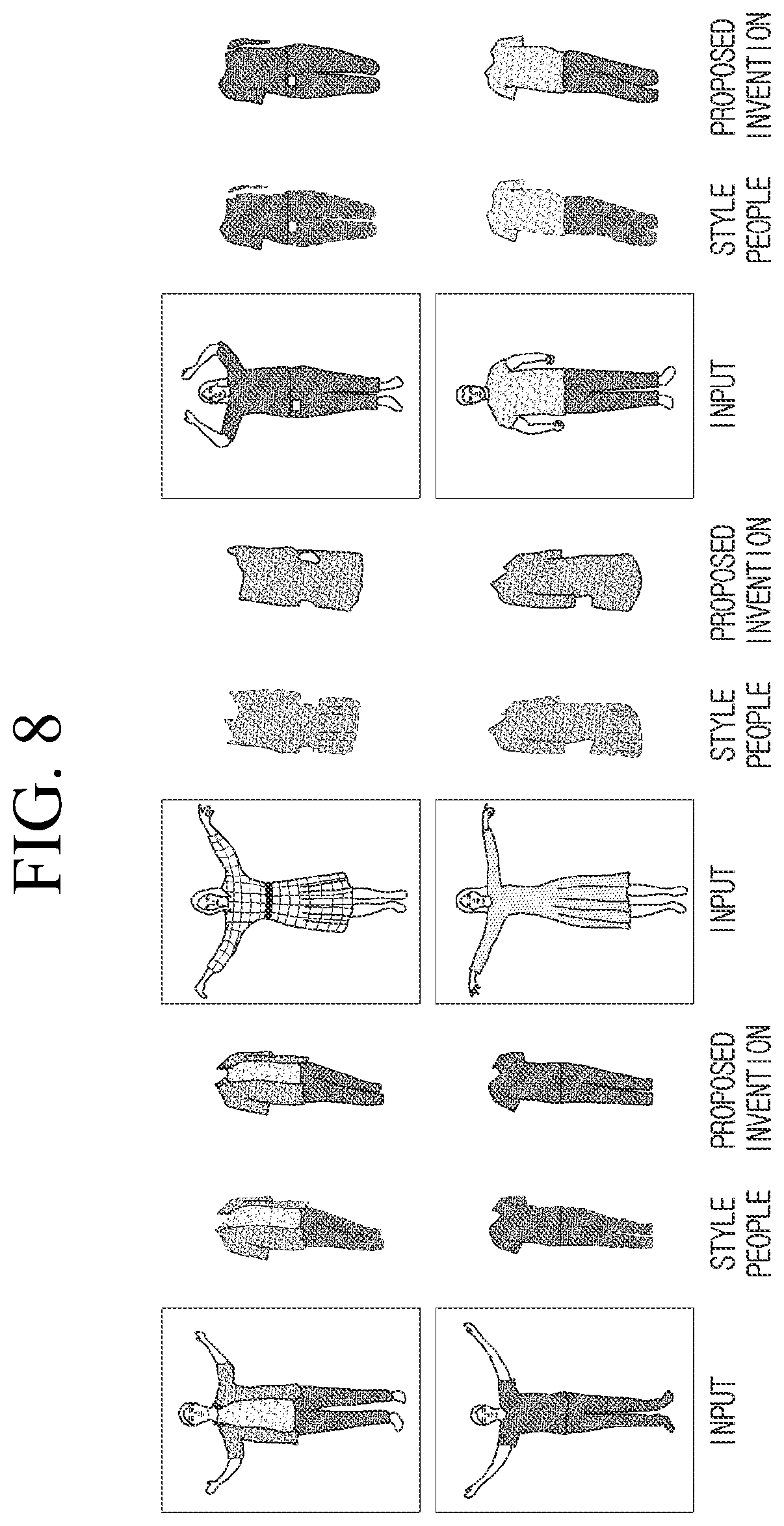 Patent US12361662 Figure 7 – Point-based modeling of human clothing