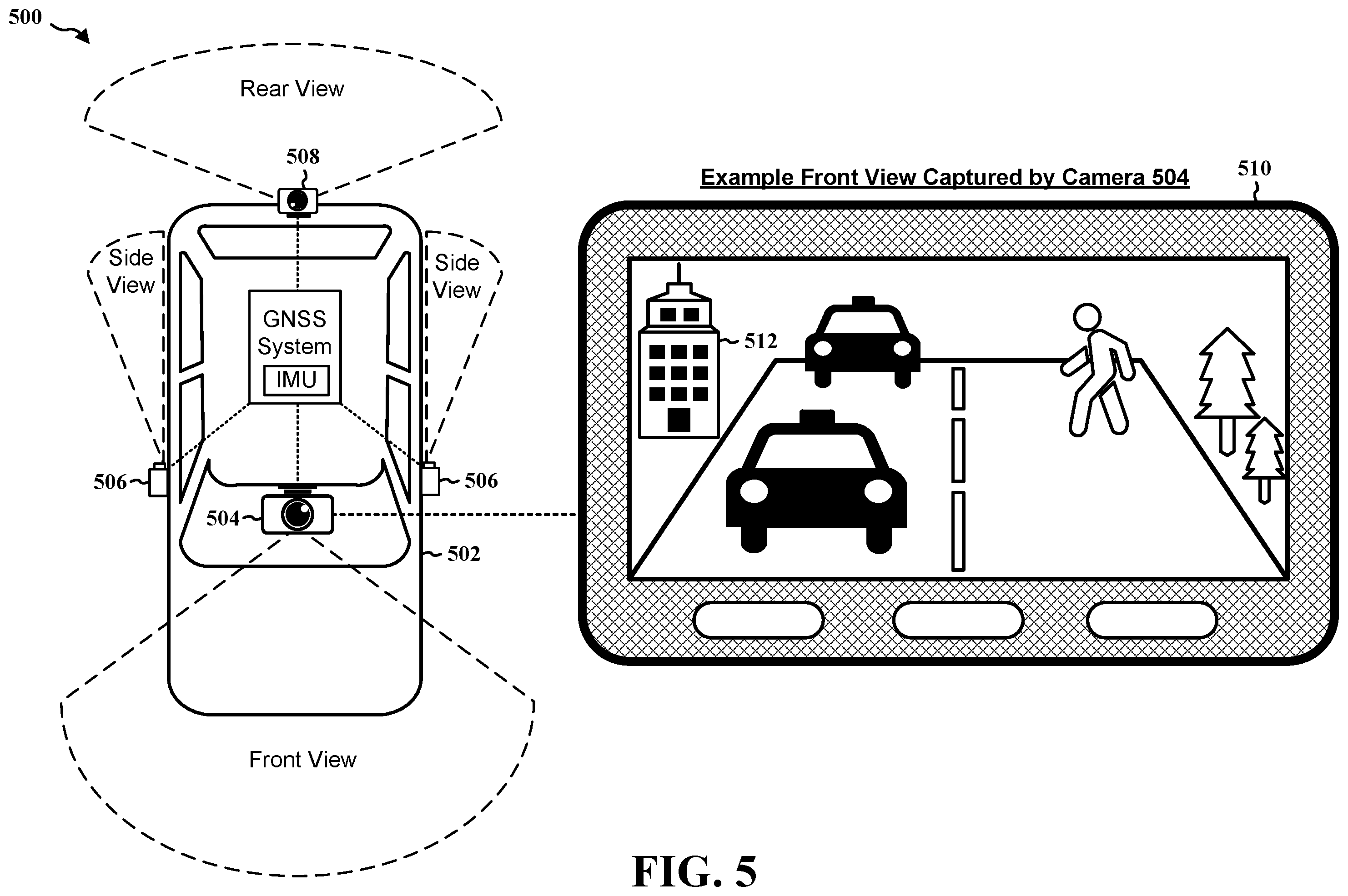 Patent US12361673 Figure 5 – Anti-spoofing in camera-aided location and perception