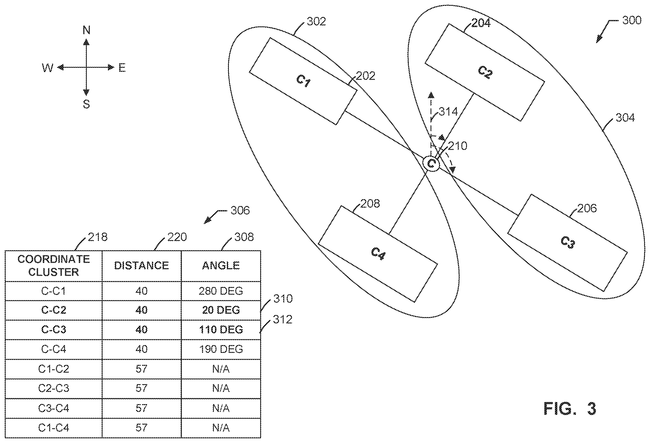 Patent US12361676 Figure 3 – Methods, systems, articles of manufacture and apparatus for clustering vertices of an N-dimensional regular polygon using bearing angles
